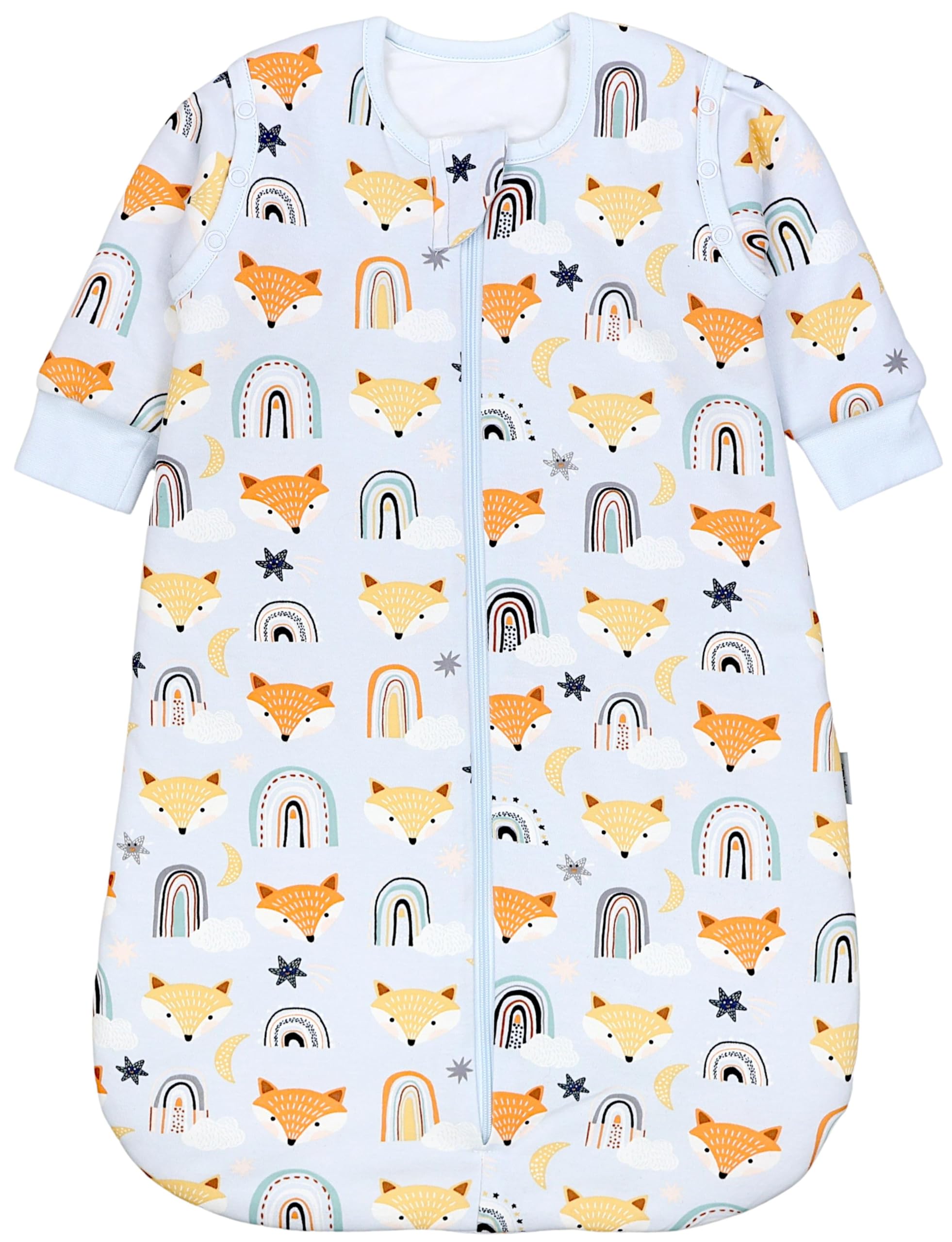 TupTam Sacco Nanna 2.5 TOG – Sacco Nanna Neonato Tutto l’anno con Maniche Rimovibili, Cotone OEKO-TEX