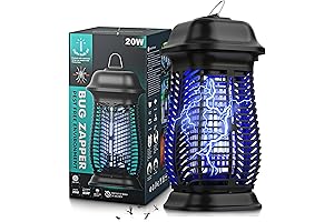 Electric Bug Zapper Outdoor, 20W Fly and Mosquito Trap