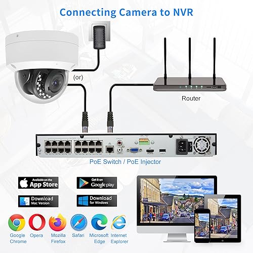 Miniatura 6 de Cámara de seguridad IP vandálico de 8MP 4K PoE para exteriores, cámara PoE de red IP H.265 con lente de 0.110 in, gran angular de 105, micrófono