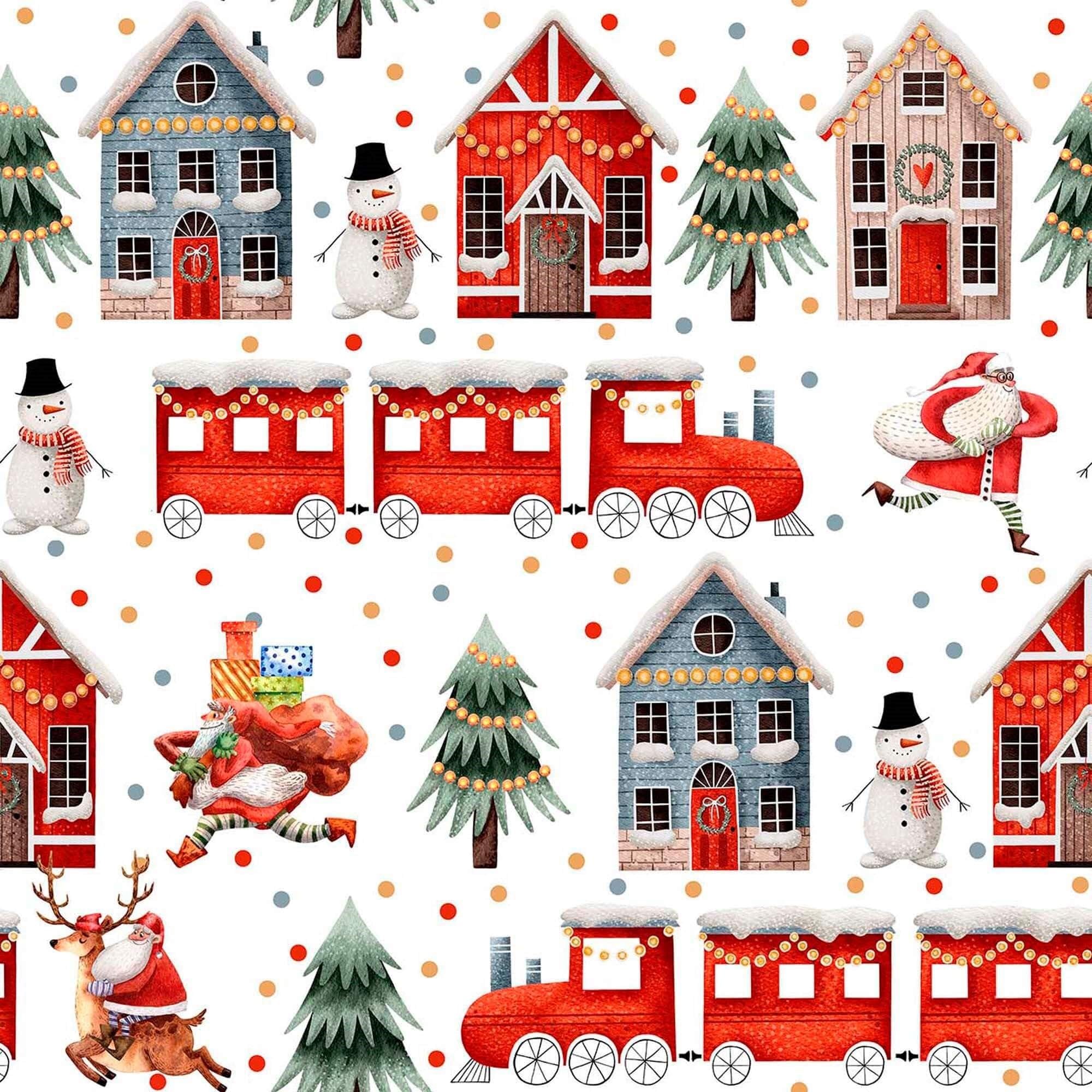 BELUM | Mantel Navidad 250x140 cm 100% algodón resinado Antimanchas (Tacto no plastificado) Modelo Merry Christmas 66