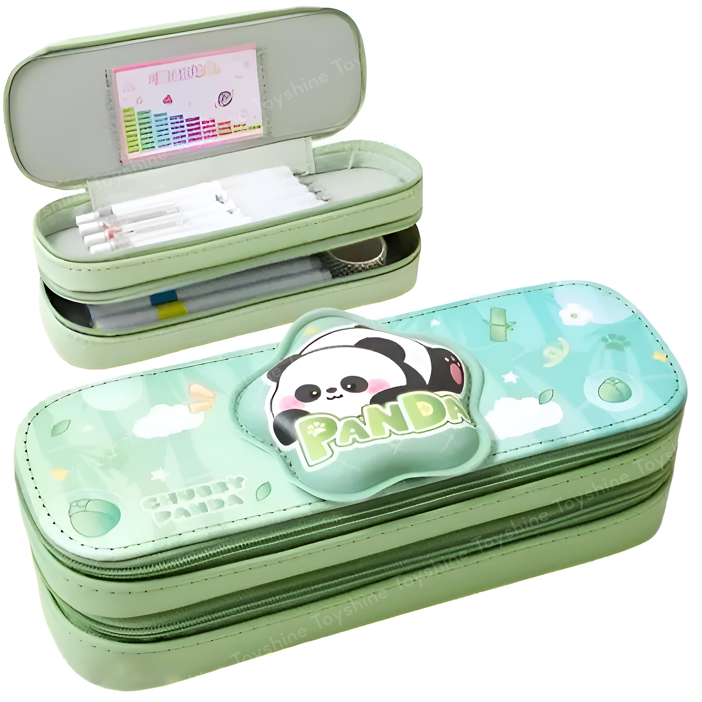 See full amazon price history chart for Toyshine Panda Theme Pencil Pouch with 2 Compartment Handheld Soft Pouch for School Students Girls Boys - Green Toyshine Panda Theme Pencil Pouch with 2 Compartment Handheld Soft Pouch for School Students Girls Boys - Green (B0DCW5DLWW) Amazon Price History, Amazon Price Tracker