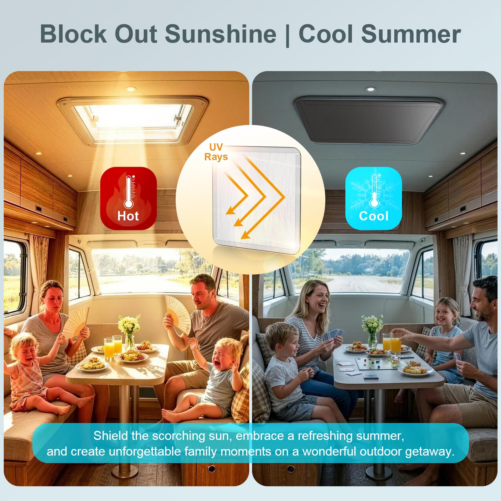 Amazon.com: RV Roof Vent Blackout Shade - 16x16 Inch Skylight