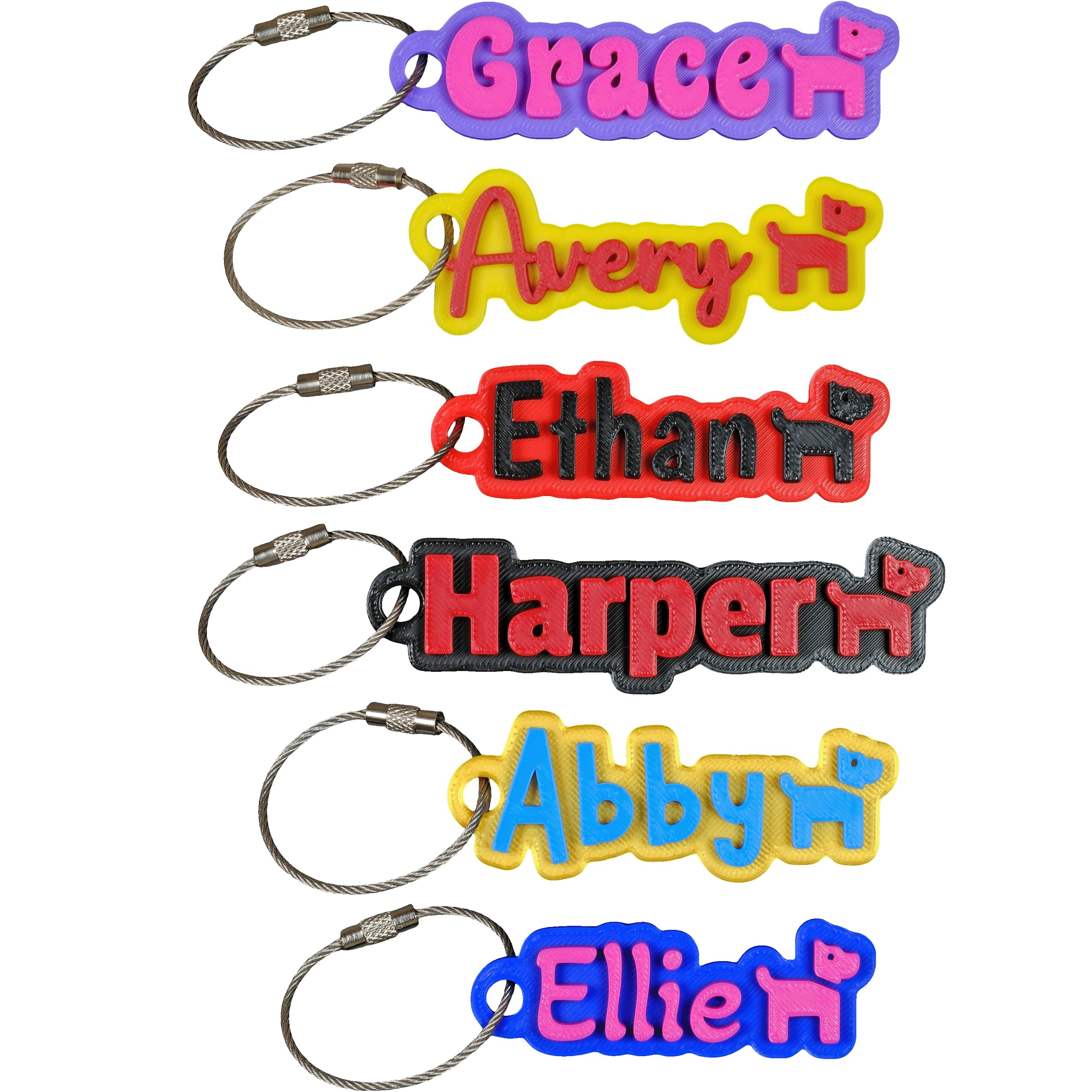 SuperFineDeesigns Bag & Water Bottle Name Tag