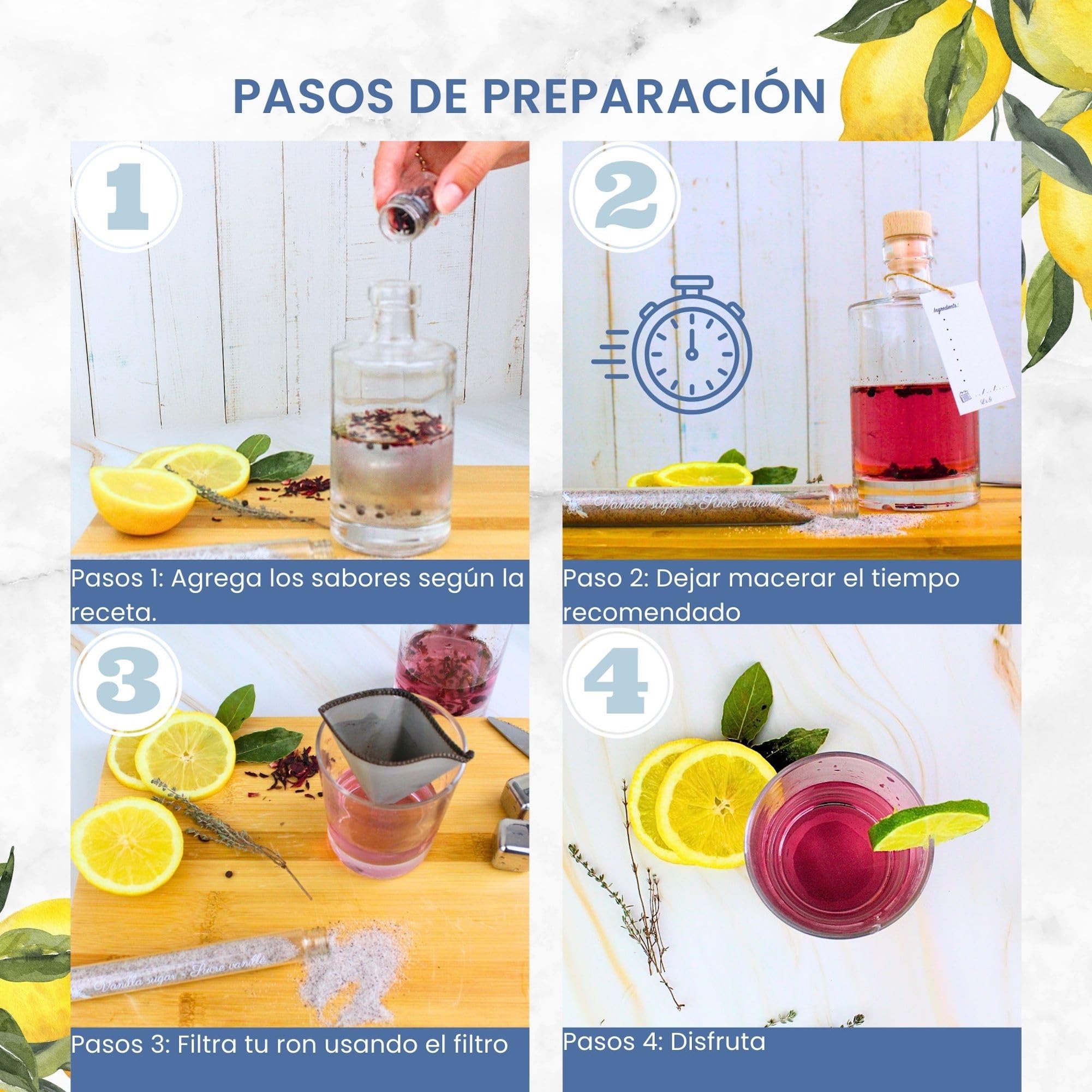 L&G® Kit de Gin tonic descubrimiento de especias personalizado - Kit de Botánicos para ginebra DIY - Regalo Original para Navidad, Cumpleaños y Aniversario