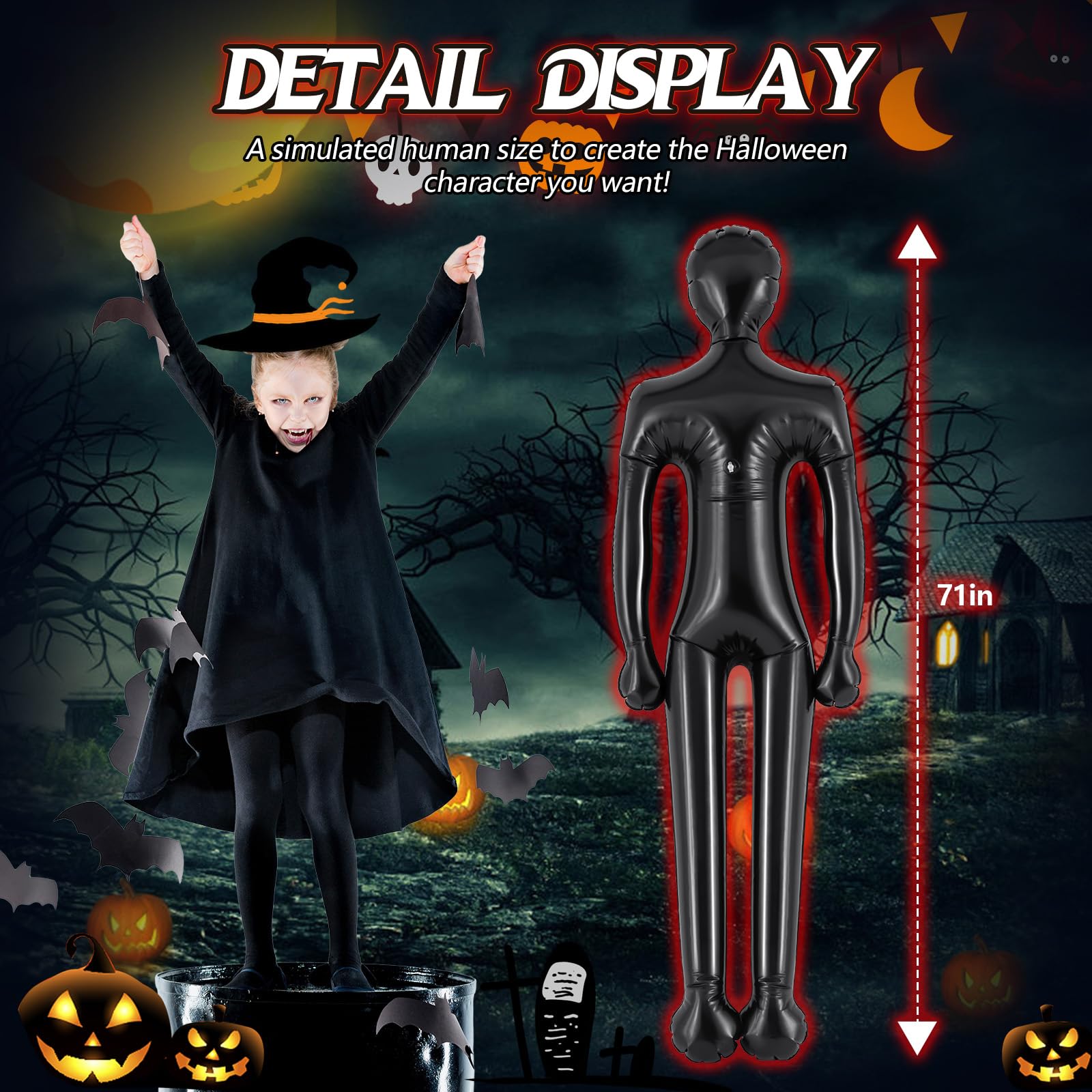 Mannequin Gonflable Complet,Décorations De Corps Gonflable