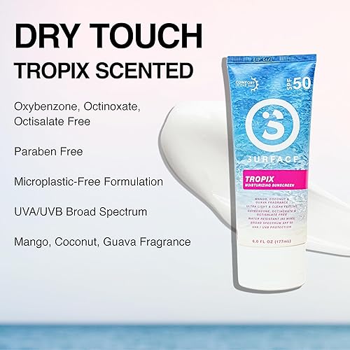 Miniatura 2 de Surface TROPIX Loción de protección solar Sheer Touch, libre de oxibenzona, octinoxato y octisalato, cumple con la Ley Hawaii 104 Reef Act,