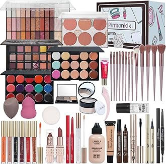 All in One Makeup Kit for Women Full Kit, Makeup Gift Set for Girls & Teen, Travel Makeup Set, Professional Makeup Kit Includes Kit Eyeshadow Lipstick Brow Pencil Eyeliner Brush Set (set1)