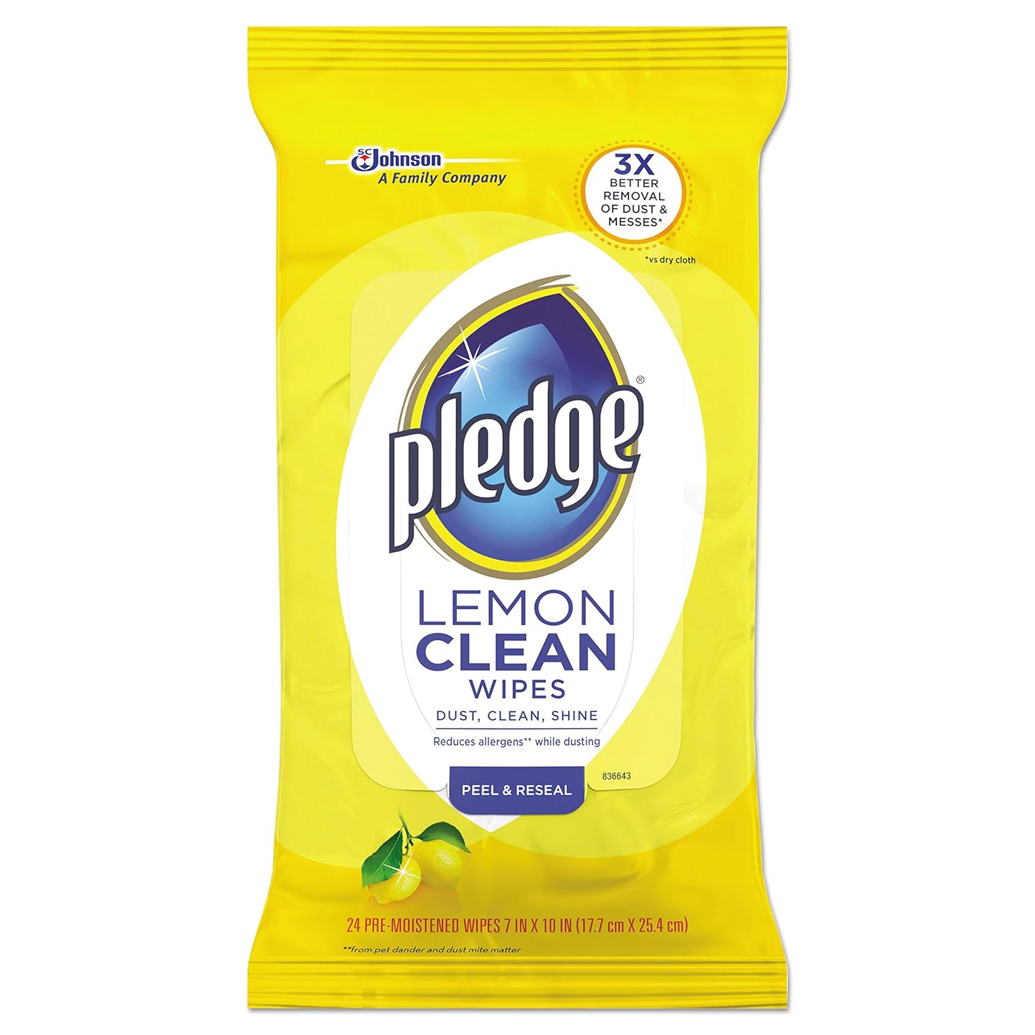 Pledge Dry Dusting Cloths Citrus Pack of 4 Cleaning Towels & Cloths