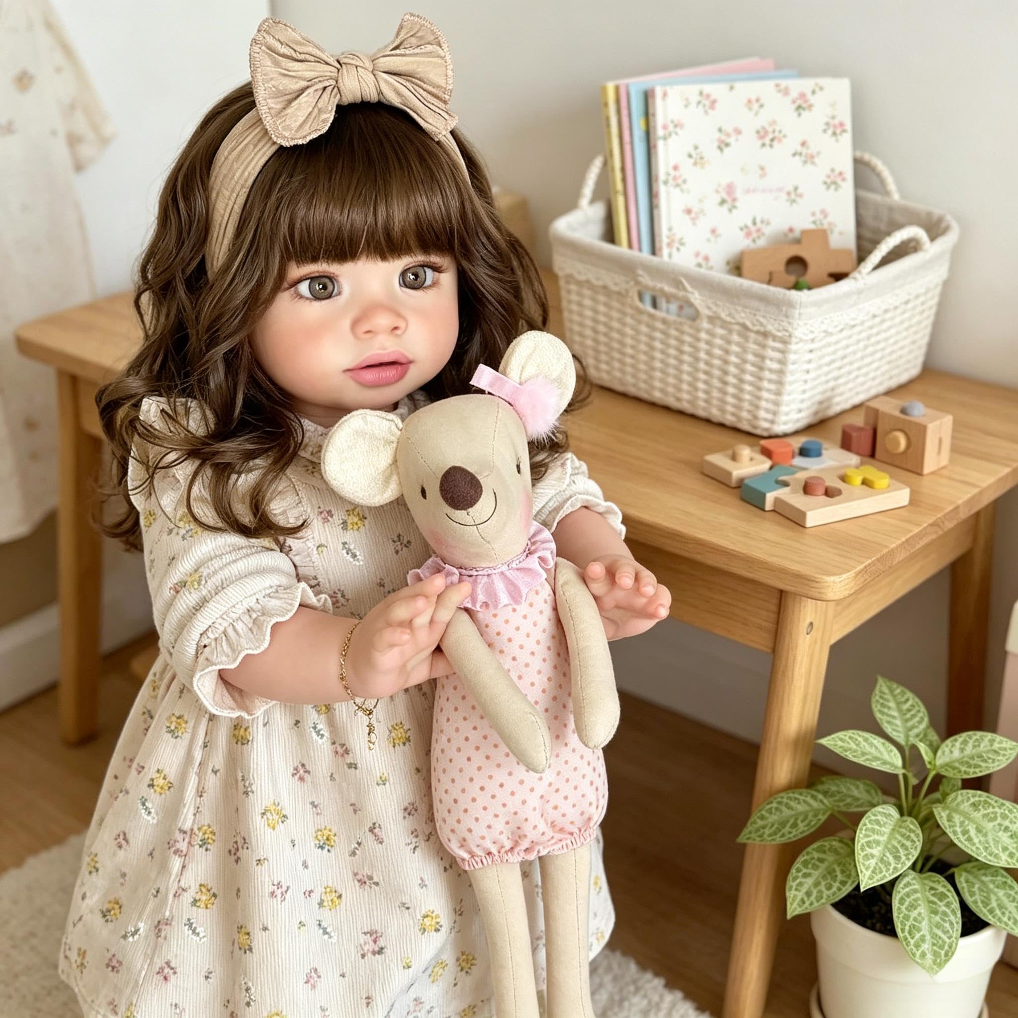 51 cm Reborn Baby Dolls Pippa Realistyczne Reborn Maluch Lalki Dziewczyna Tkanina Body Wygląda Prawdziwie Realistyczne Maluch Baby Doll Miękki Winylowy Silikon Niemowlęta Lalka z Akcesoriami