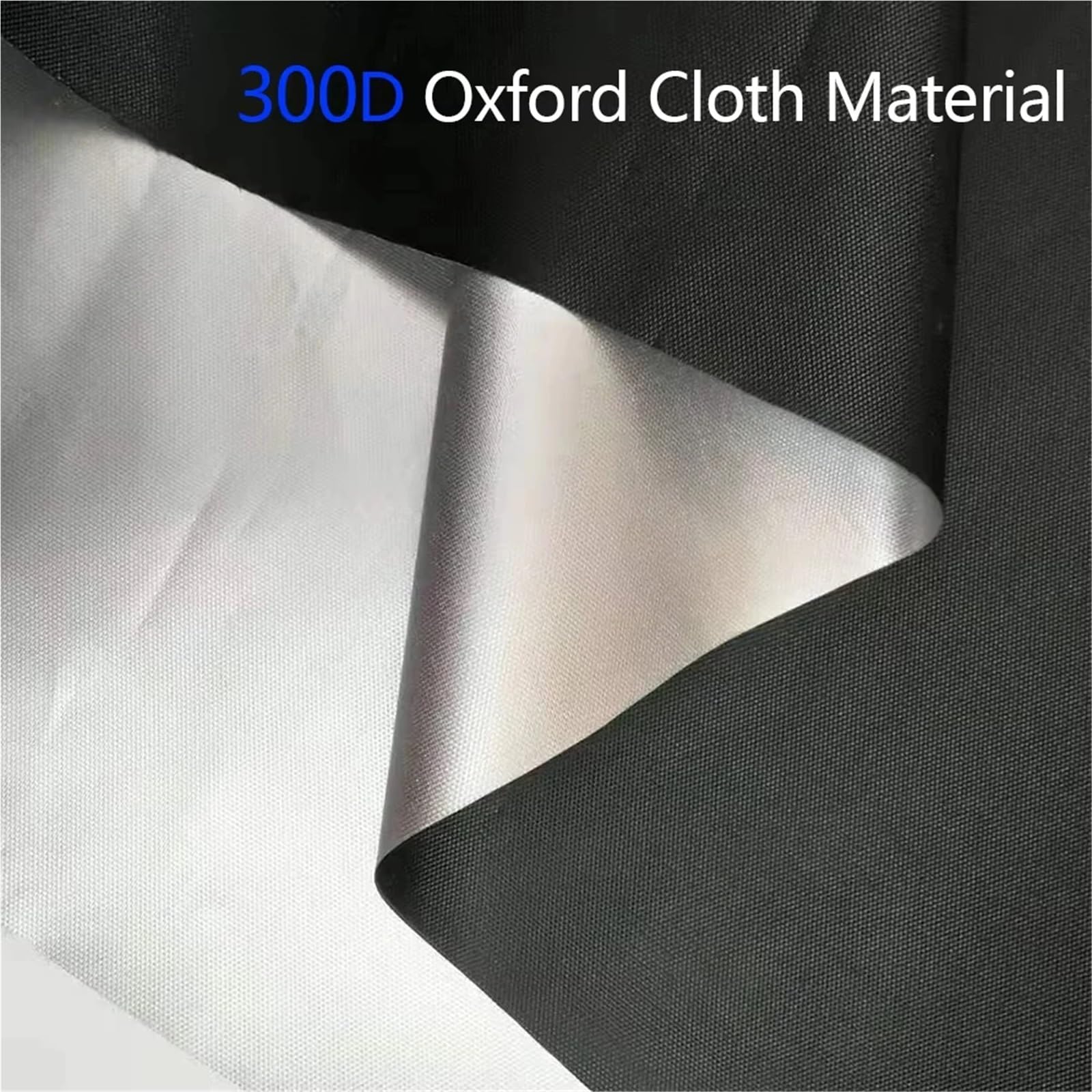Housse de protection universelle en tissu Oxford 300D pour moto - Protection contre la poussière, la neige, la pluie et les UV (MCZ300D-Noir-XXXXL)