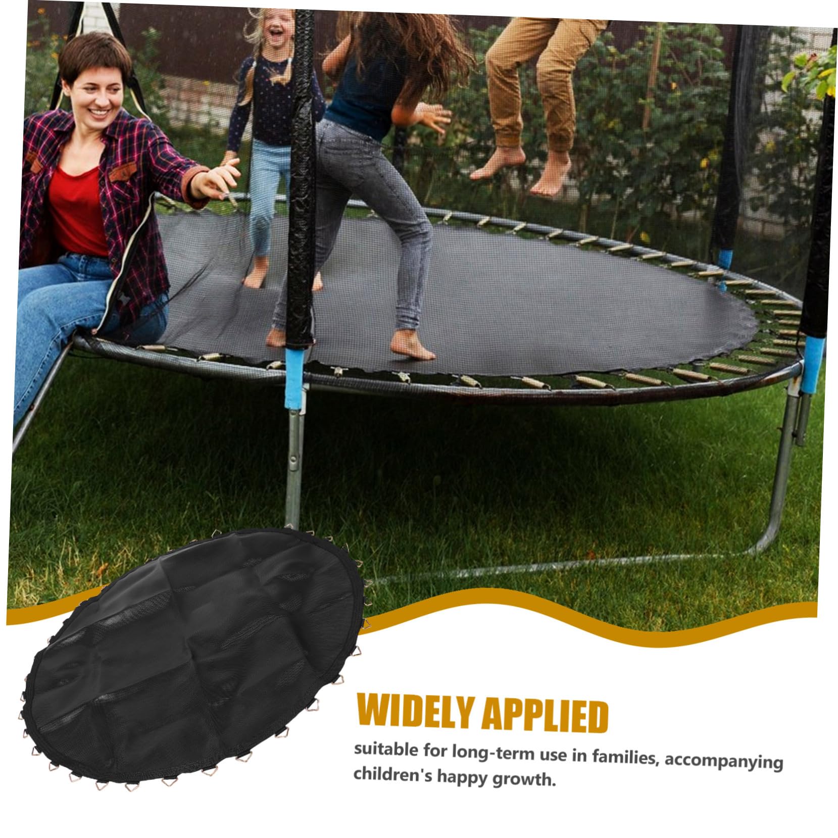 Wysoce elastyczna okrągła mata do trampoliny z haczykami do aktywności na świeżym powietrzu do ćwiczeń na świeżym powietrzu i treningów w pomieszczeniach, nawet wiosenna dystrybucja dla zwiększonej