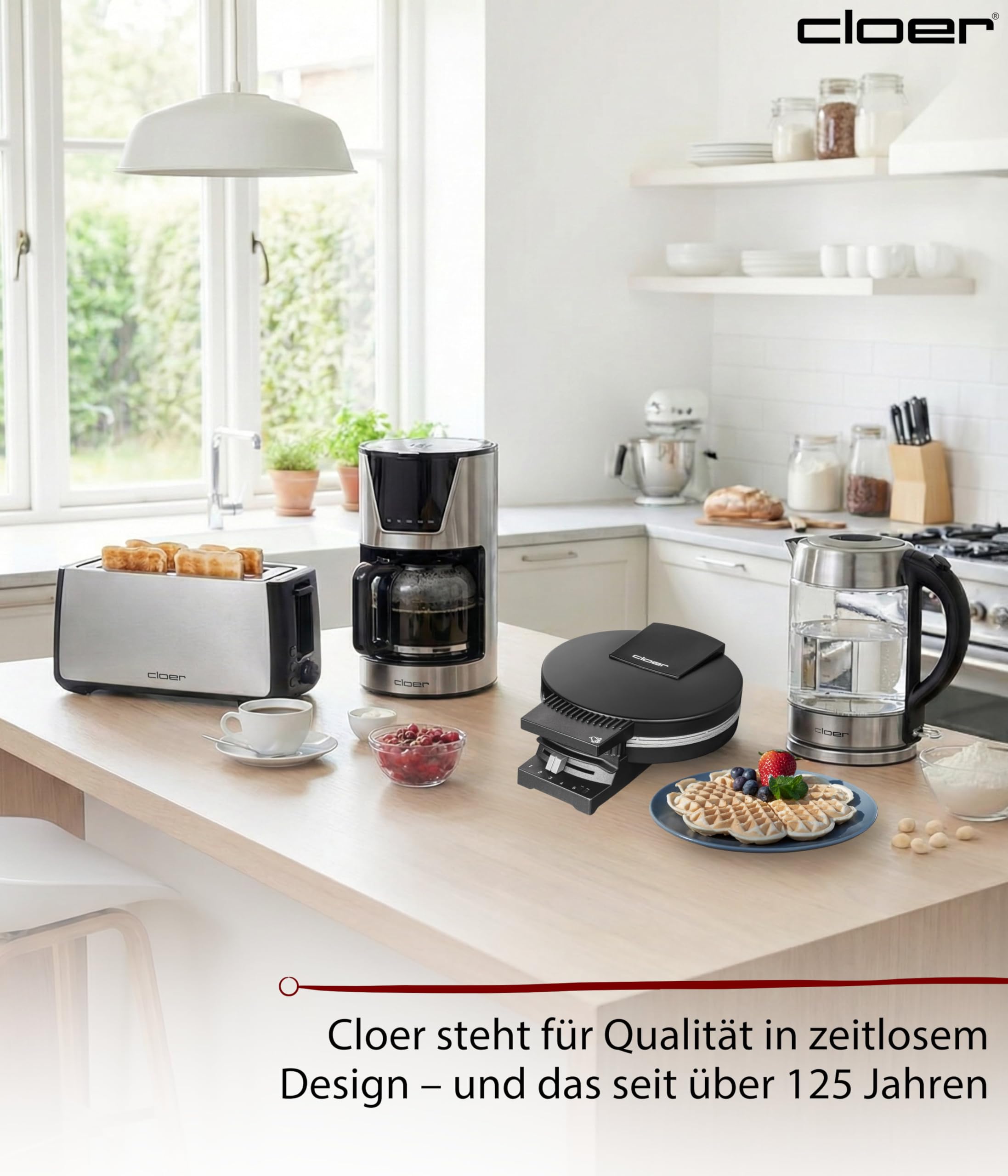 Cloer 180 Waffeleisen für eine Herzwaffel mit 16 cm Durchmesser – Bild 7