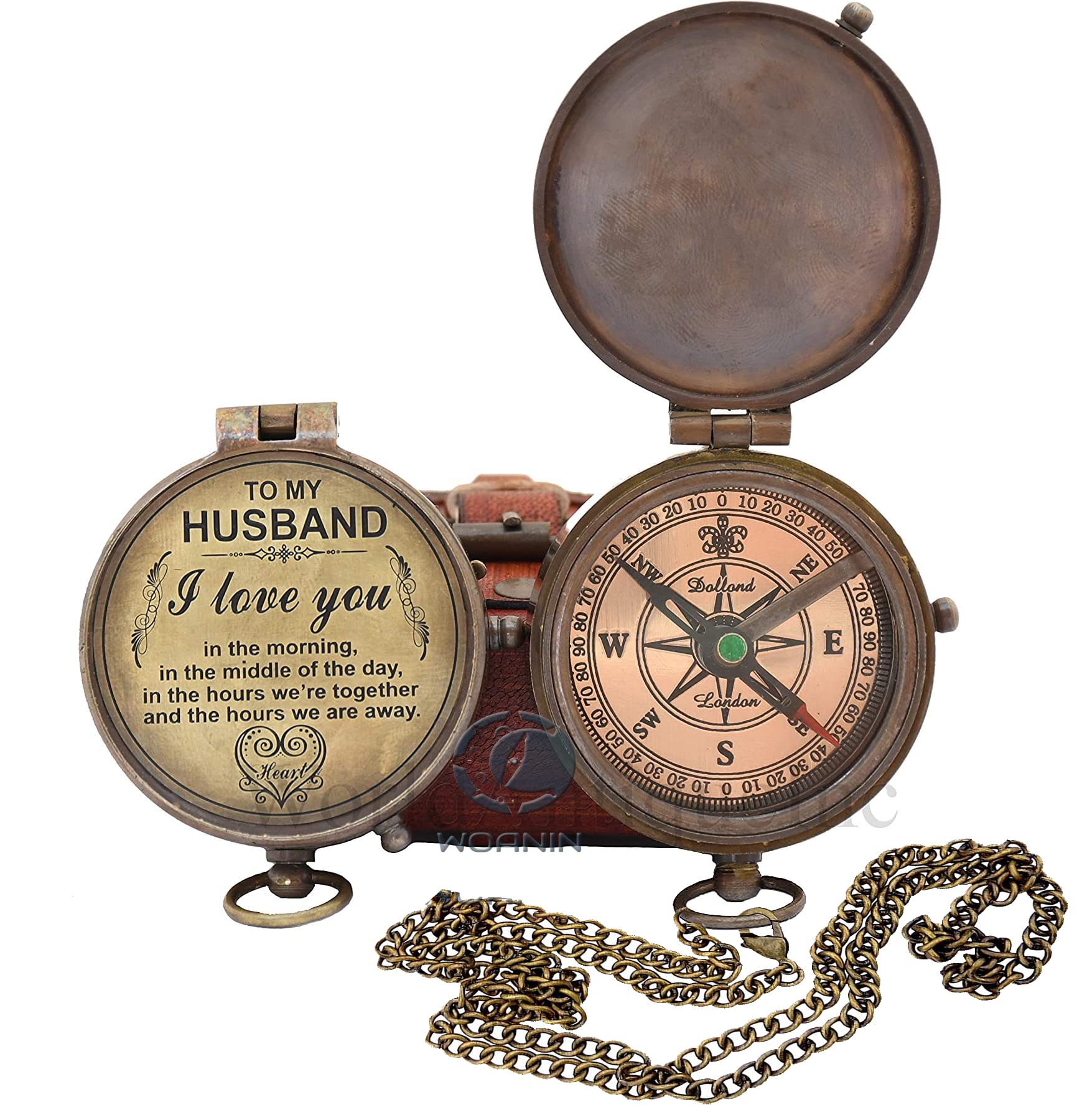 Compass, Gift for Husband, Gift for Him, Long Distance Boyfriend Gift, Fiance Gift, Long Distance Relationship Gift for Army Boyfriend Gift.