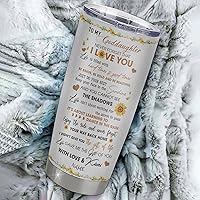 Vista 87 de Personalized To My Goddaughter From Godmother Stainless Steel Tumbler Cup Lion My Precious Goddaughter Birthday Graduation Christmas Travel Mug 20oz