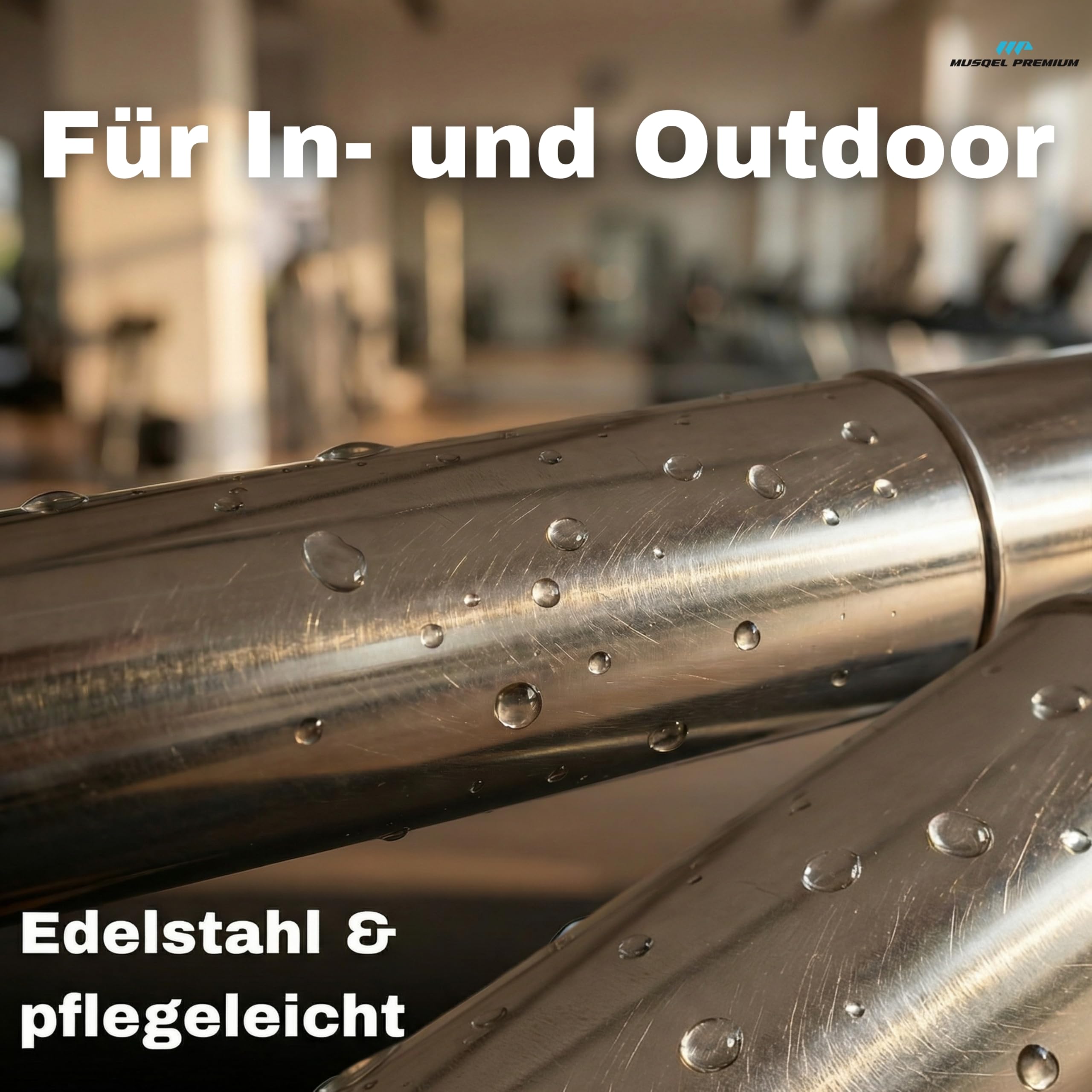 Power Twister Armtrainer, Brusttrainer Männer (20-30KG) / (30-50KG) - Trainingsgerät mit Anleitungen & Übungen, Rostfreier Edelstahl / Fitnessgerät für Zuhause & Outdoor - MUSQEL PREMIUM