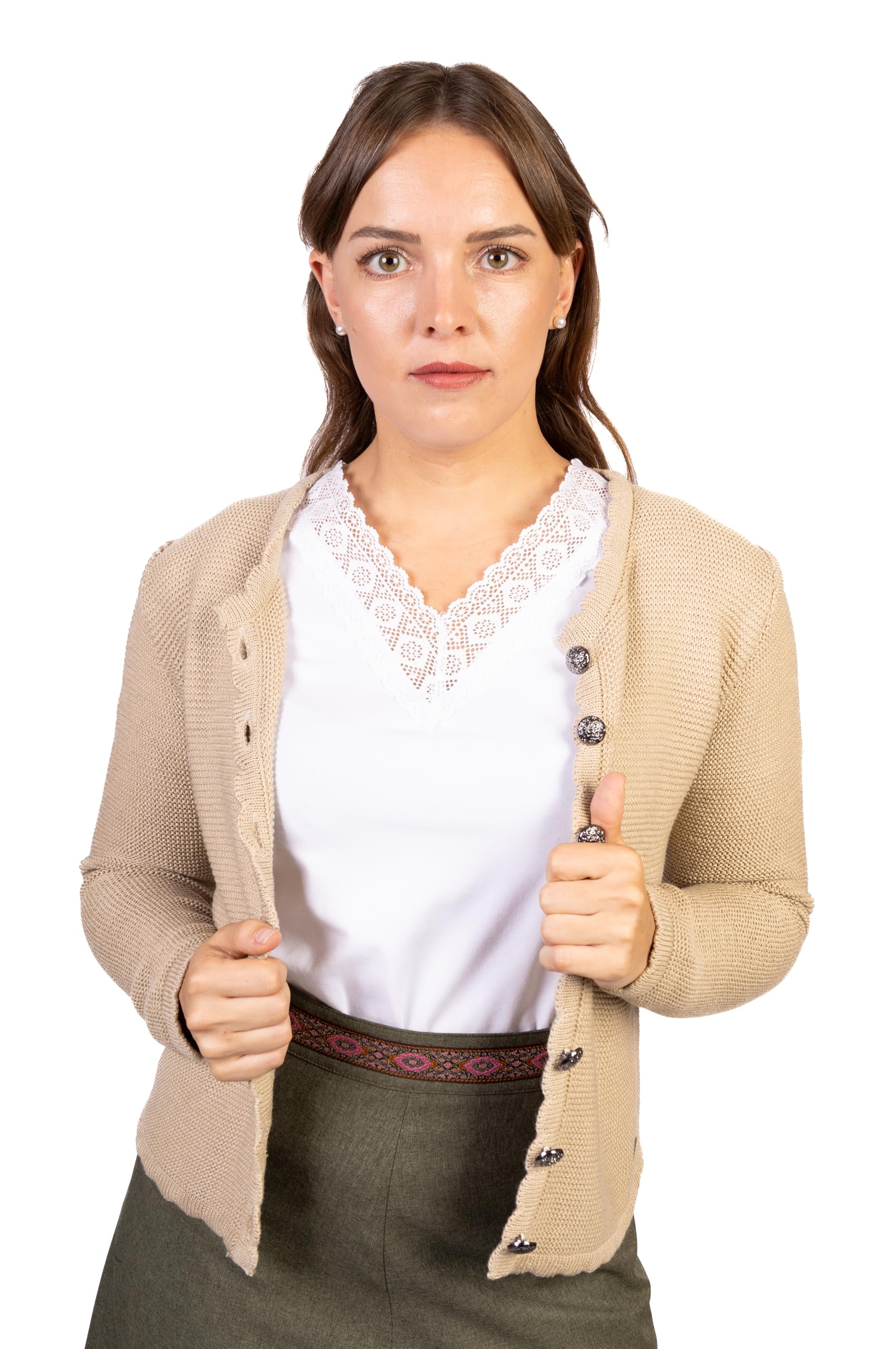 Trachtl - Anna-Marie Trachtenrock mit Eingrifftaschen Dirndl Oktoberfest Faltenrock Röcke in 6 Farben gr. 34-44