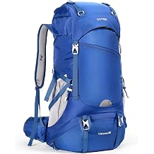 Homiee Hiking Backpack 50 L Men's Women's Waterproof Trekking Backpack Travel Backpack Outdoor Hiking Backpack with Rain Cover Backpacker Backpack for Hiking Mountaineering Camping Travel Sports