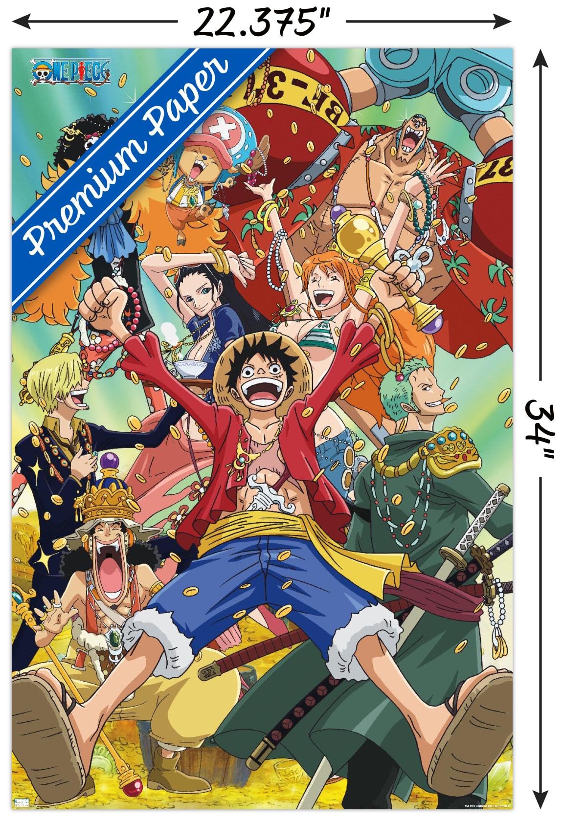 Amazon.com: One Piece: Fishman Island - Crew Treasure Wall Poster