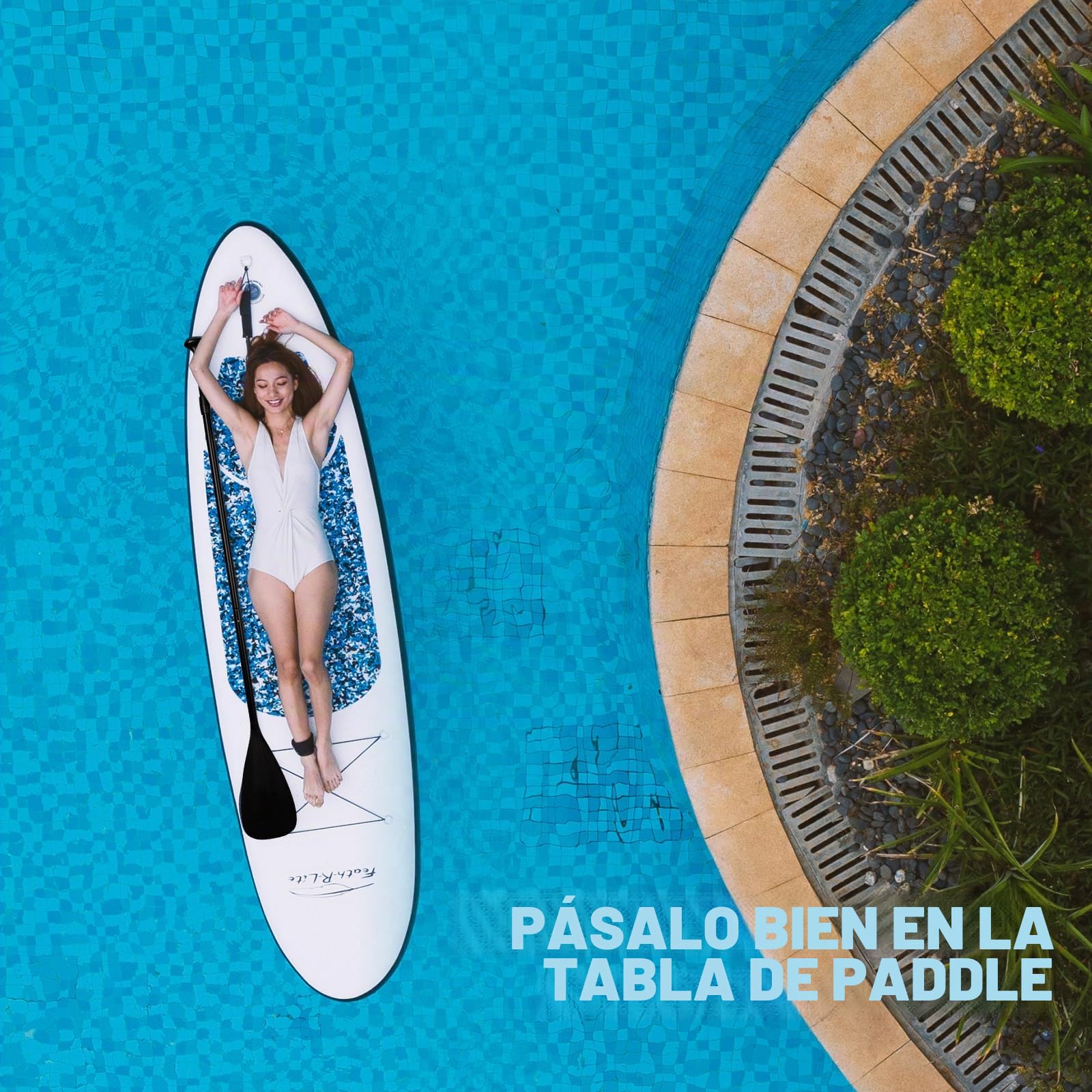 FunWater Tabla de Surf Hinchable de pie para Surf, Tabla de Surf Sup, Accesorios de Remo Ajustable, Bomba, Mochila de Viaje ISUP, Correa, Bolsa Impermeable, Tabla de Paddle para Adultos