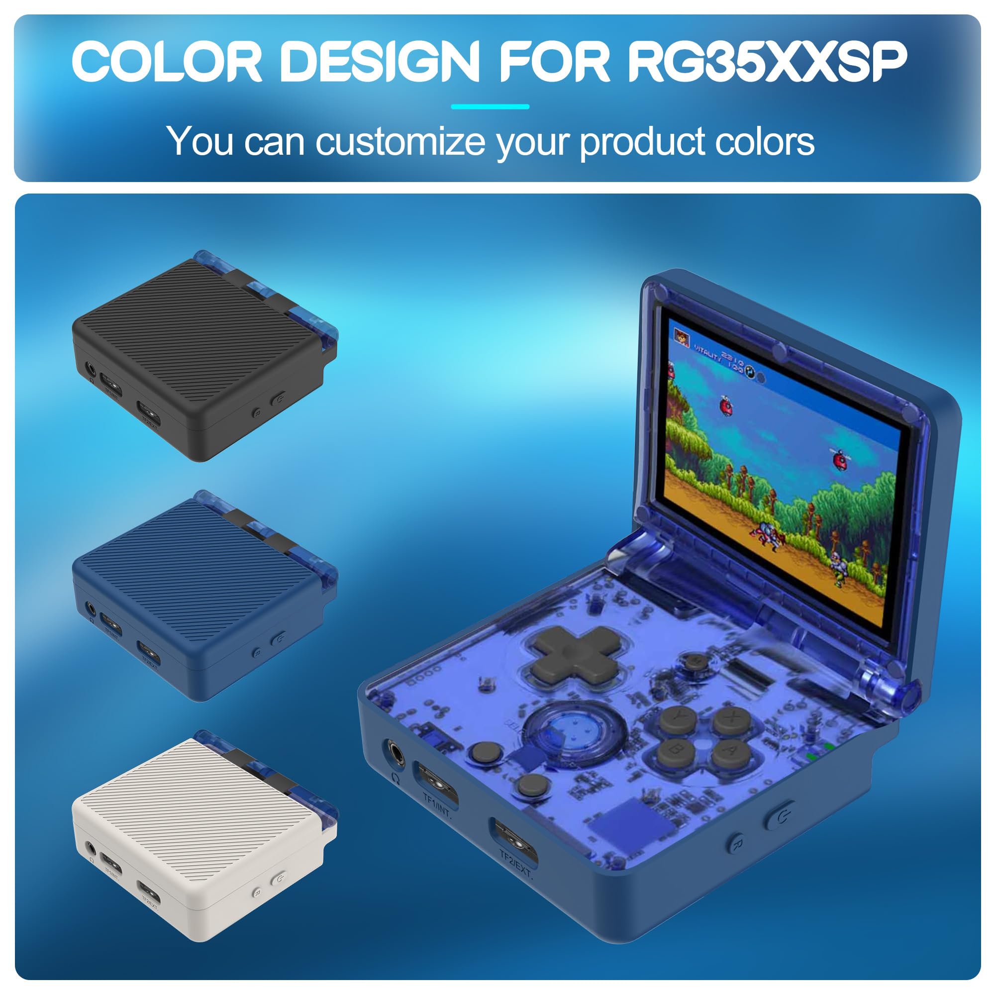 SKRVGOJFG Capa de silicone compatível com Anbernic RG35XXSP