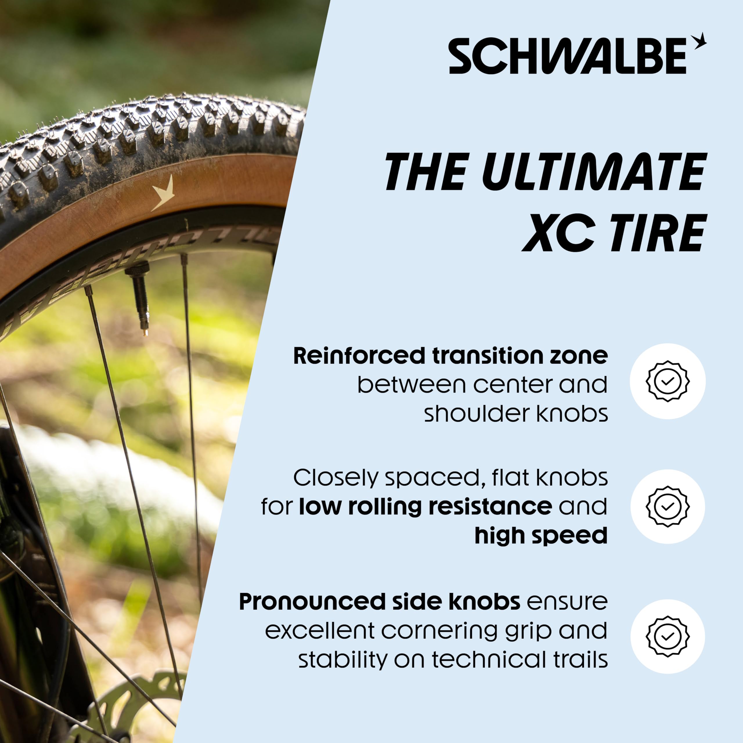 Amazon | SCHWALBE Rick XC Proタイヤ - 29 x 2.25 チューブレス