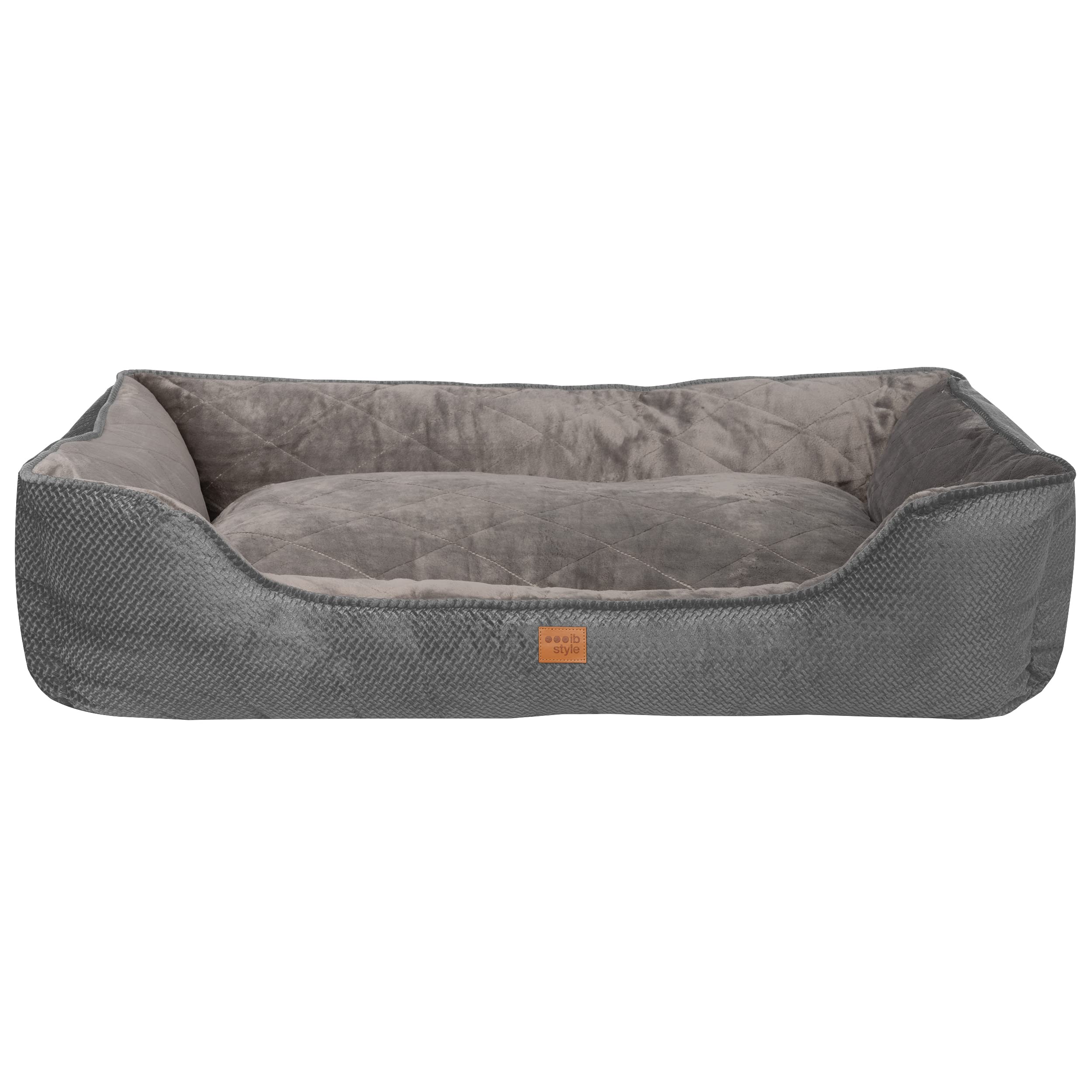 IB-Style® Happy Milo lit d'animaux | Panier pour Chiens & Chats | avec Fermeture éclair | Tailles : XL | Gris