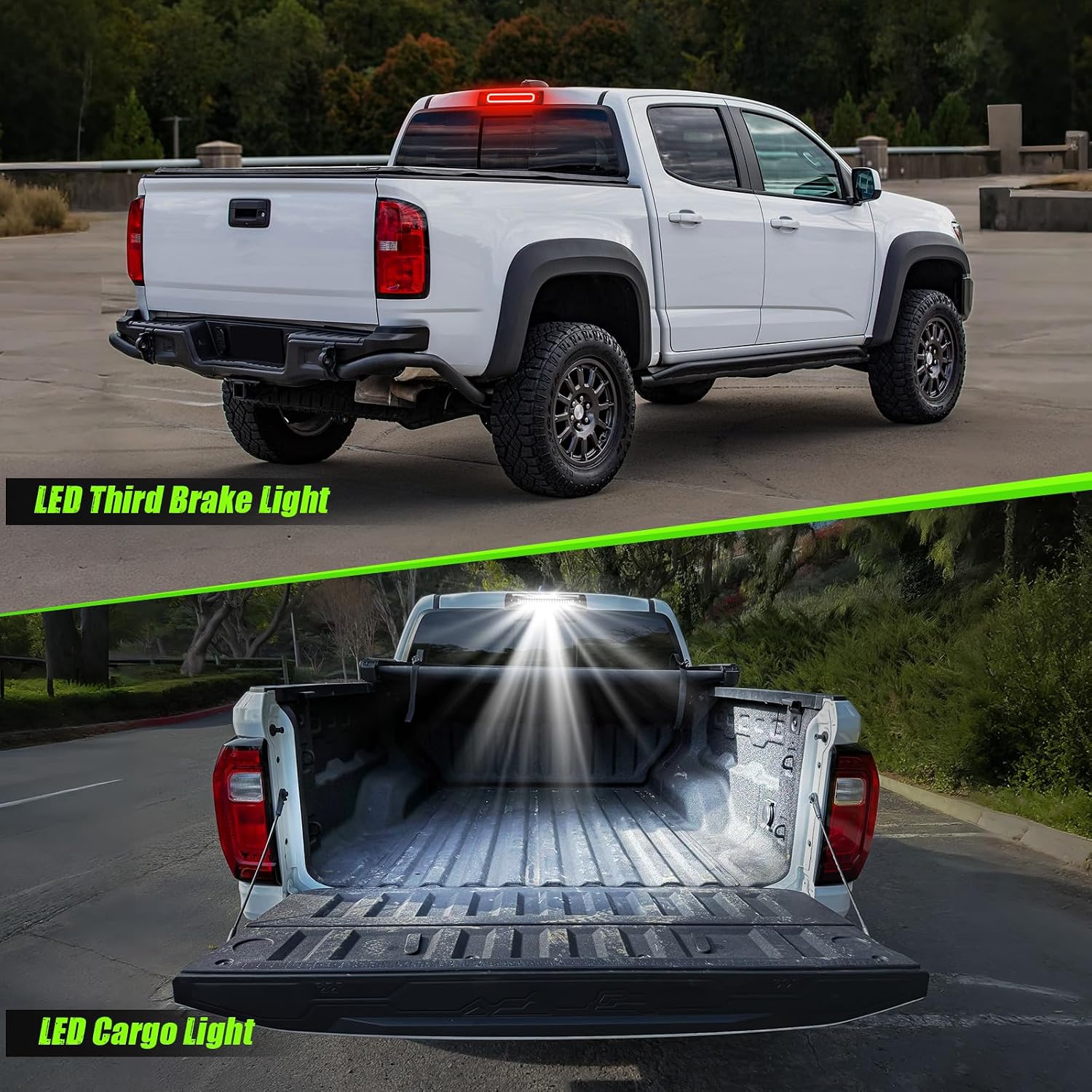 LED Third Brake Light Compatible With 2015-2026 Colorado/Canyon, 2012-UP S10 High Mount 3rd Brake Cargo Light Smoke Lens