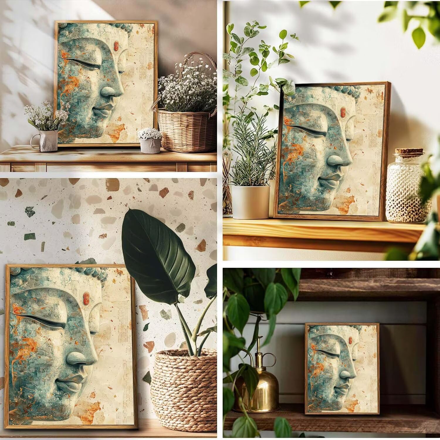 Peinture Numero Adulte Bouddha religieux toile Peinture Par Numero DIY Adulte, Débutants Kit Acrylique, Adultes Créatifs Art, Activité Manuelle, pour Décoration Murale 80x100 cm (Sans Cadre) Q-463
