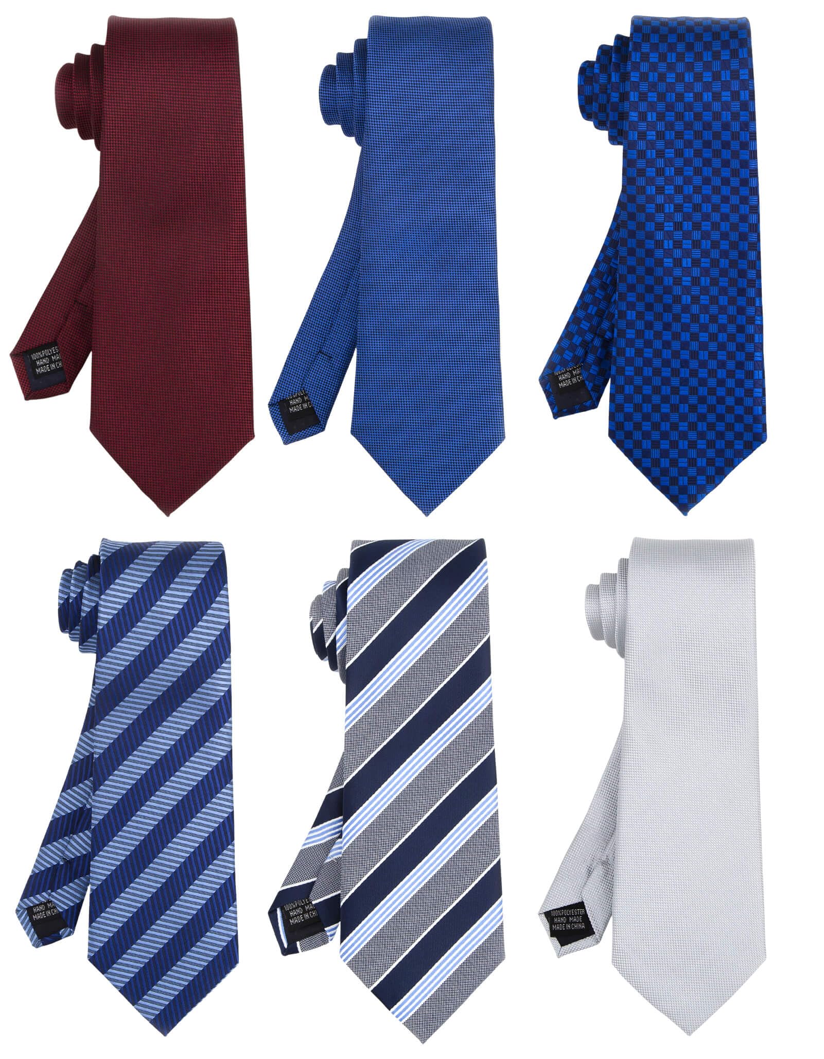 HONOWMen's Tie Silk Necktie Woven JACQUARD Classic Neck Ties