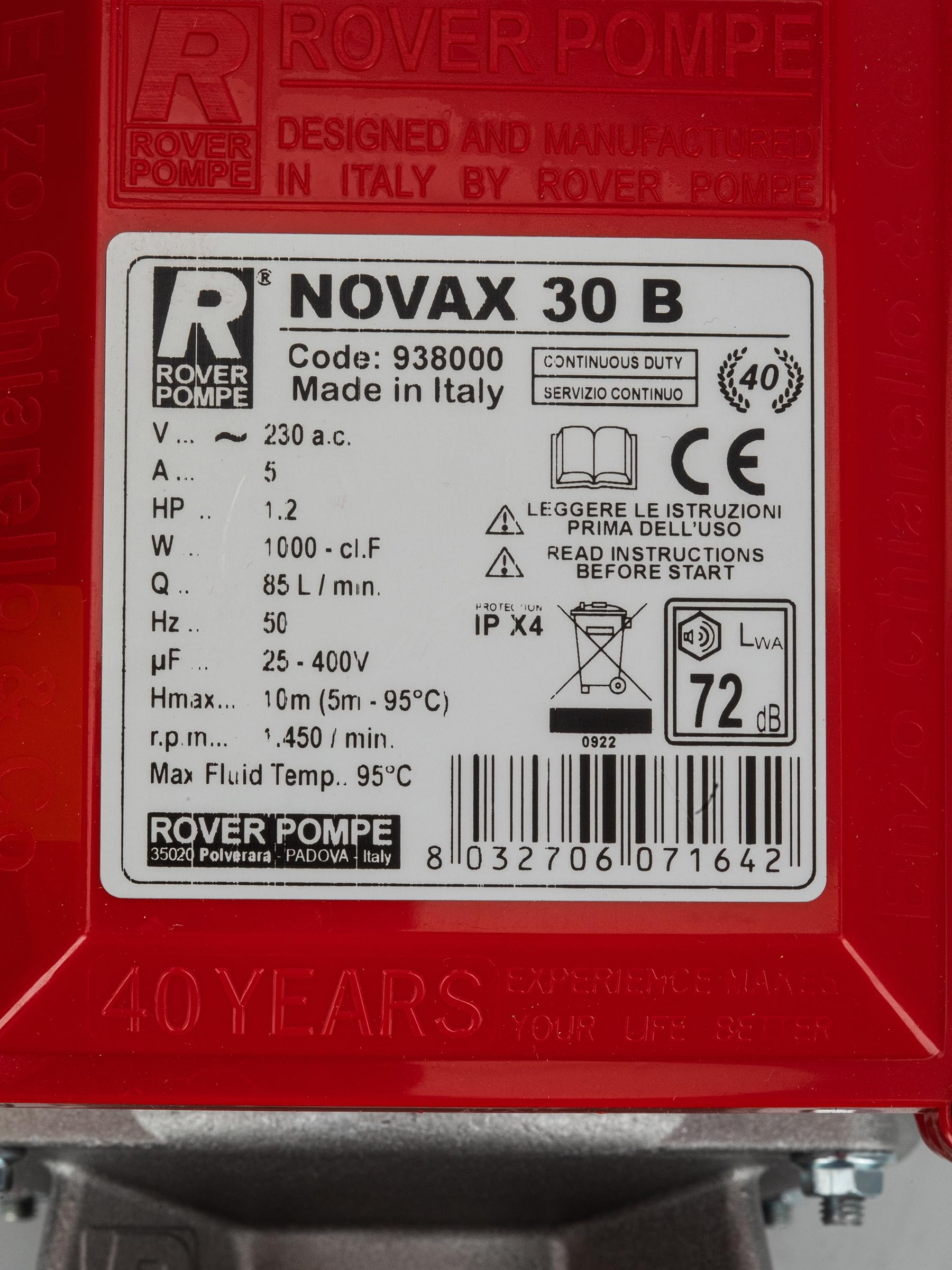 Pompe NOVAX Spéciale bière - NOVAX 30 B