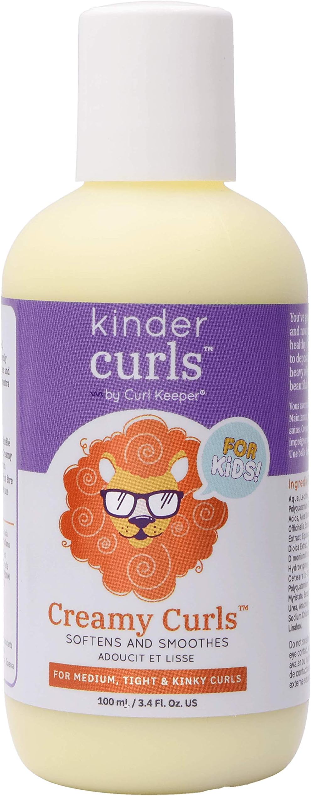 CURL KEEPER - Kinder Curls Creamy Curls: Loosens Hair Knots While Eliminating Flyaway Hair Formulated For Kids (3 oz)
