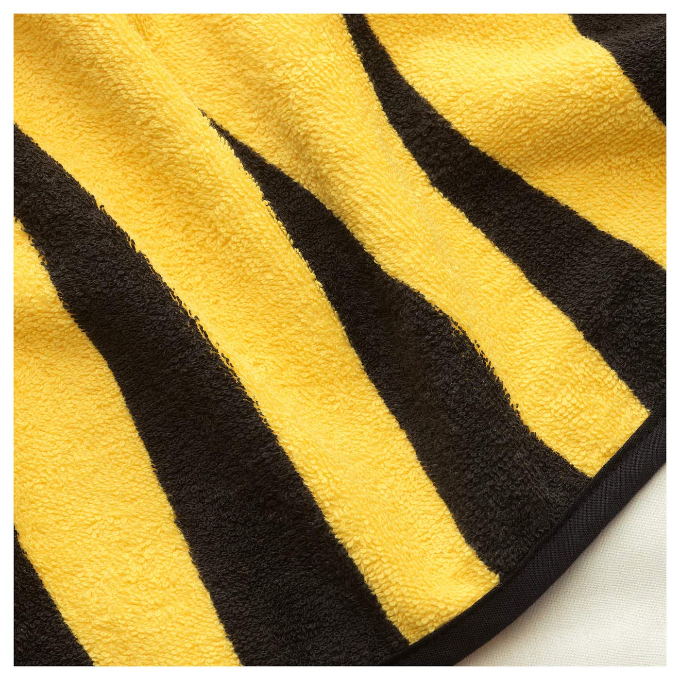 Toalla con capucha, diseño de tigre, color amarillo