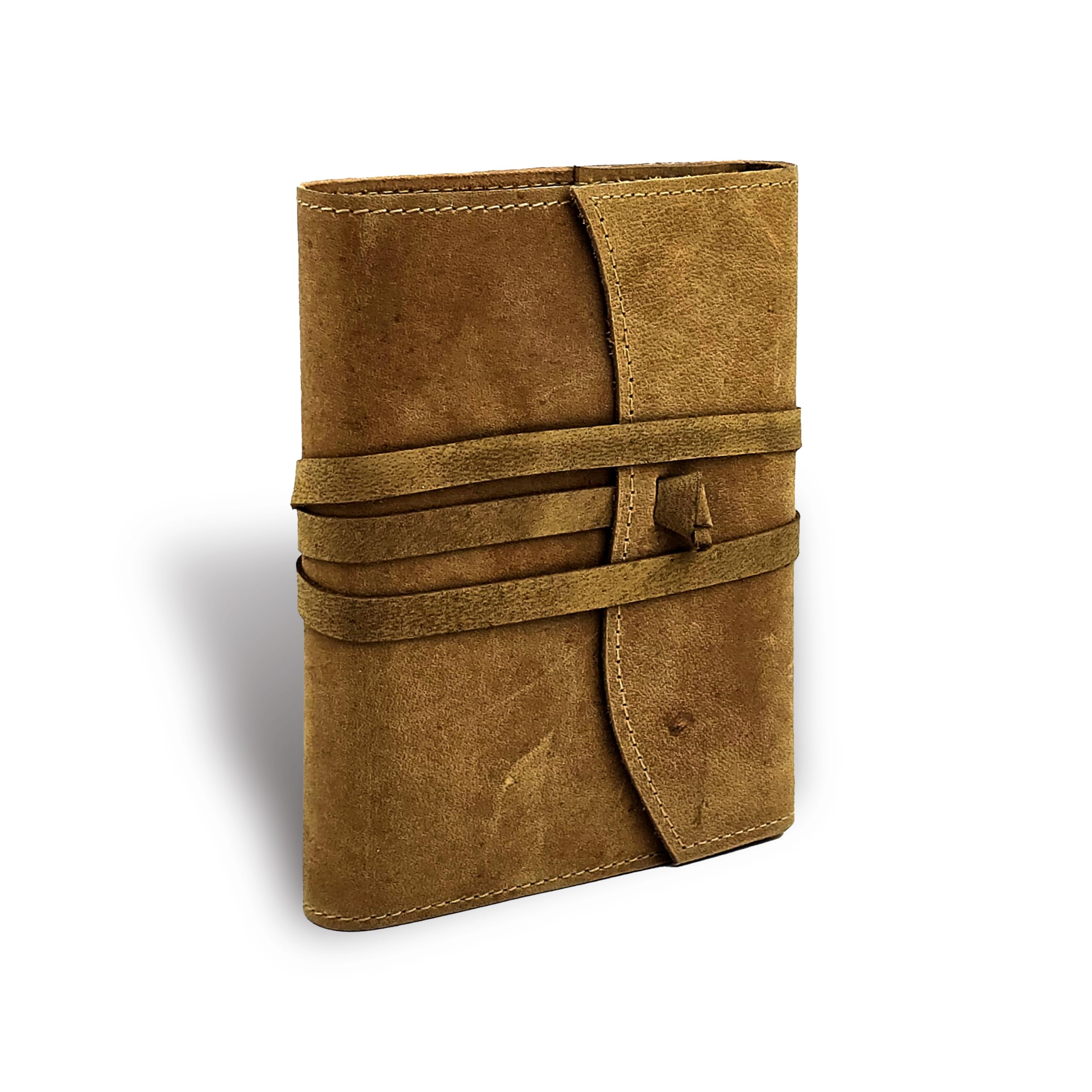 Diario ricaricabile fatto a mano in pelle per scrivere, diario piatto con rilegatura in pelle, per uomini e donne, regalo per scrittori di viaggio, lavoro, studio, blocco note giornaliero (20 x 15 cm
