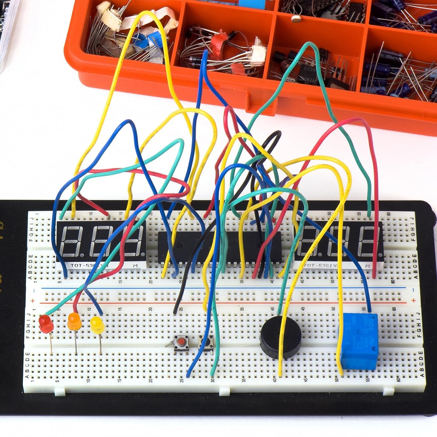 3220 Tie-Points Breadboard, Zy-208 Solderless Testing Breadboard Wiederverwendbares Breadboard Zum Testen Von Schaltungen, Debuggen Und Trainieren Von Elektronischen Schaltungen