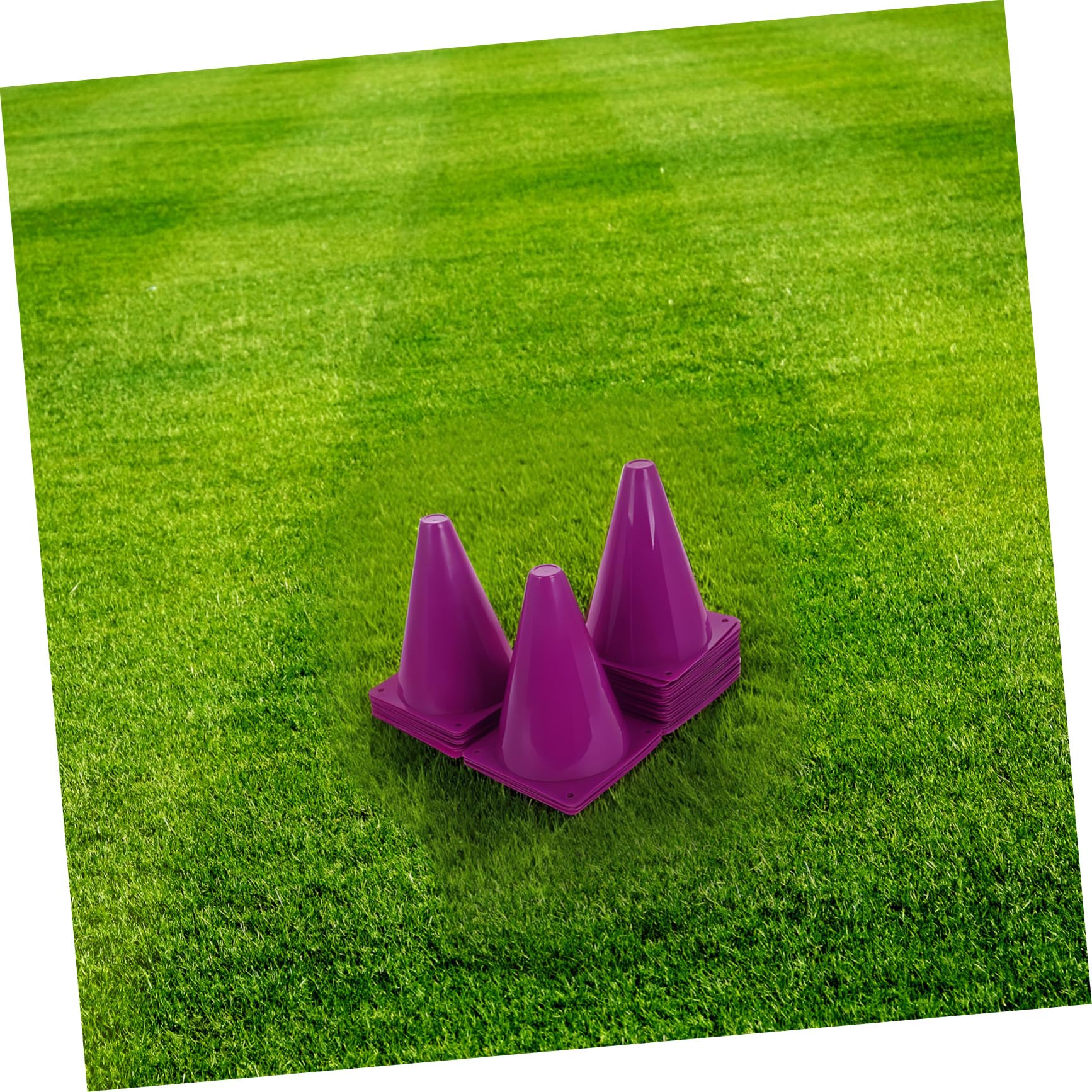 Yardwe 40 Piezas Conos para Entrenamiento Deportivo Conos de Fútbol para Ejercicios de Agilidad para Fútbol y Interiores y Exteriores