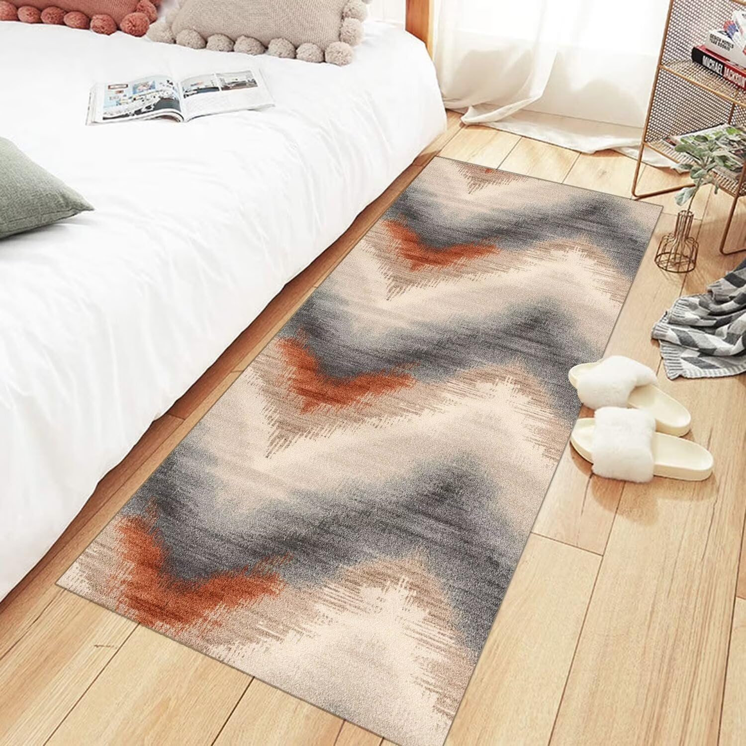 ZDYHMrj Tapijtloper voor gang, antislip, keukentapijt, 50 x 280 cm, grijs, keukenloper, gang, slaapkamer, woonkamer, per meter ZDYHMrj Tapijtloper voor gang, antislip, keukentapijt, 50 x 280 cm, grijs, keukenloper, gang, slaapkamer, woonkamer, per meter