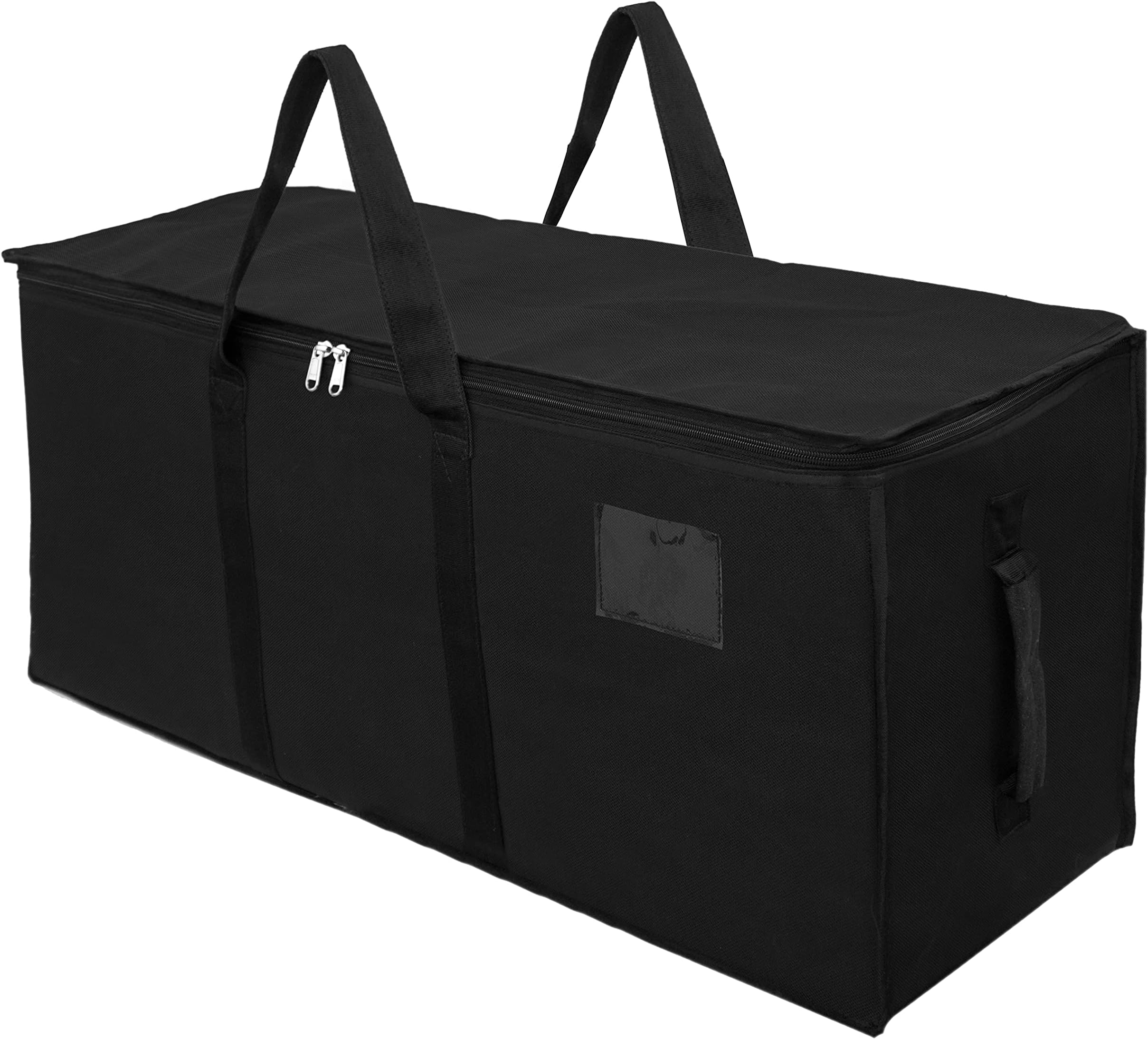 Storite Jumbo Super-Size 81 L Canvas Moisture Proof MultiPurpose Heavy Duty Storage Bag for Toys/Stationery/Blankets/Clothes/Moving Bags With Strong Reinforced Handles Rectangular (87x26x36 cm), Black