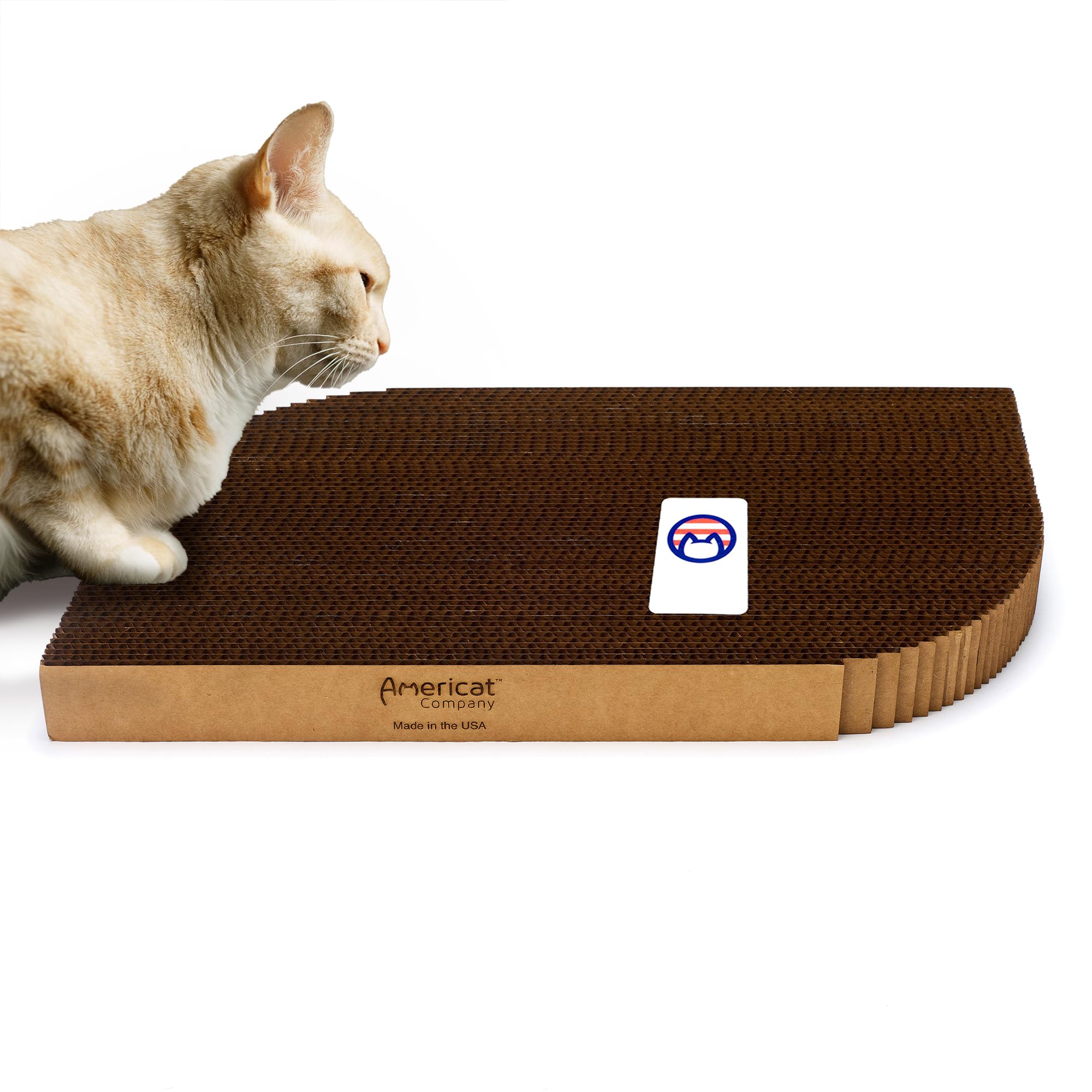 Americat Company Cat Scratcher and Lounger – Made in The USA – XL, Reversible, Heavy, Designed to Last – Rectangular Shape