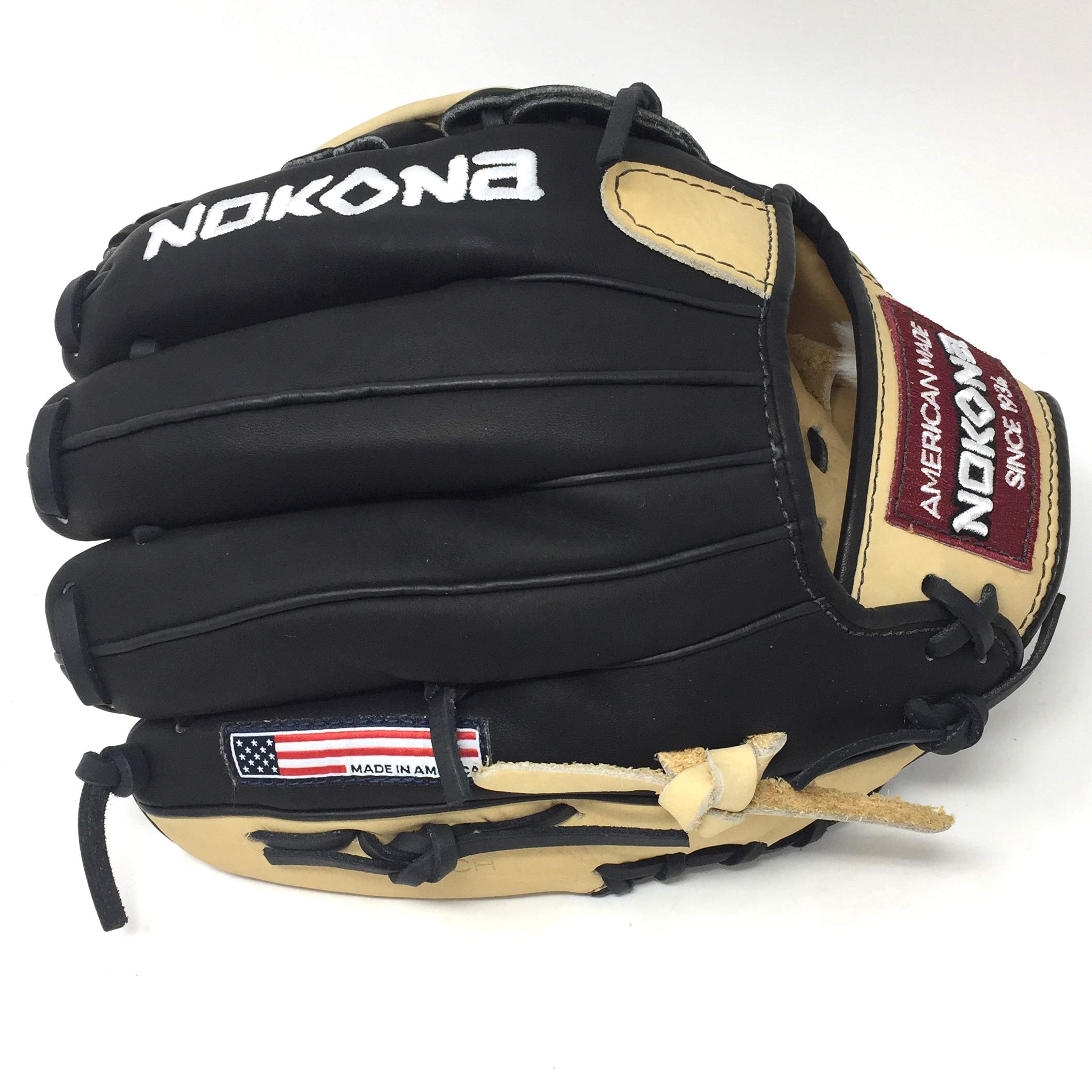 NOKONA 野球硬式グローブ　アメリカ製　超希少品 Amazon | Nokona バイソン ブラック アルファ 野球グローブ S