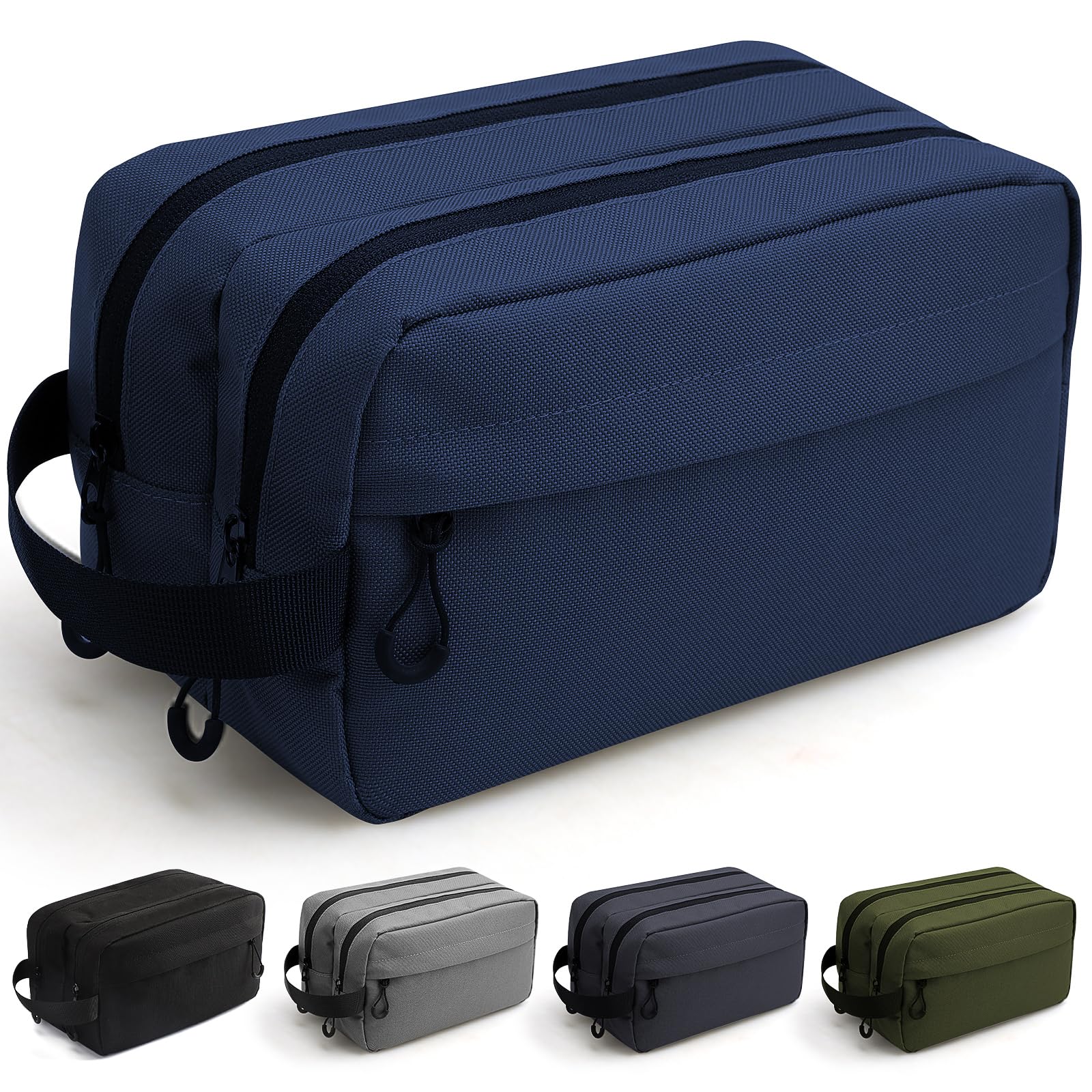 Amazon.com: emissary Men's Travel Toiletry Bag, Water Resistant Travel Bathroom Bag Men's ...