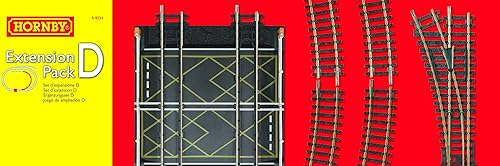 Hornby Hobby Train Tracks - R8224 Paquete de extensión D Piezas de riel - Accesorios de modelo a pequeña escala para tren, suministros de
