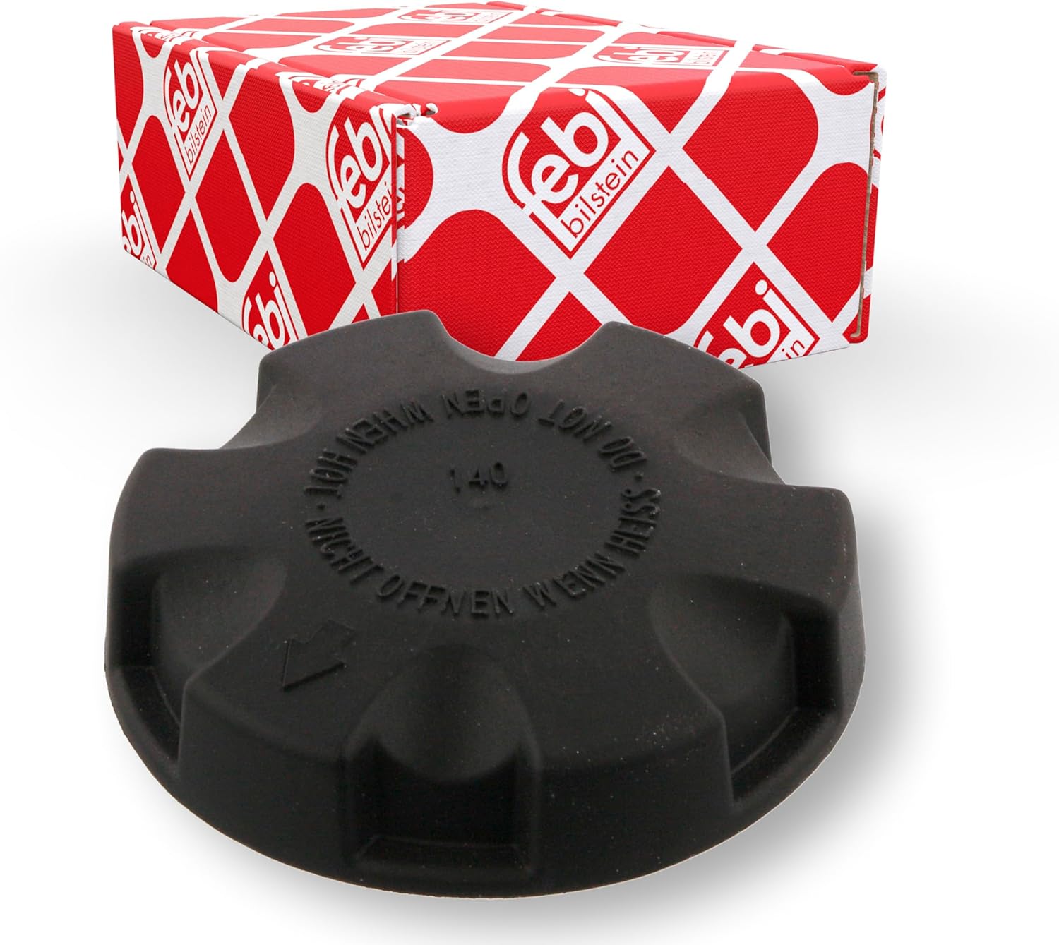 febi bilstein 36737 Radiator Cap with gasket, pack of one, black|grey