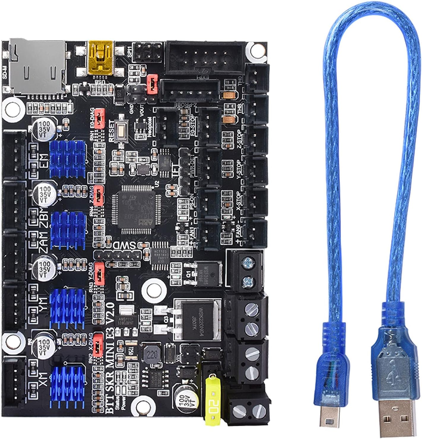 BIGTREETECH SKR Mini E3 V2.0 Upgrade Control Board 32bit TMC2209 UART Driver 3D Printer Parts for Cheetah Creality Ender 3