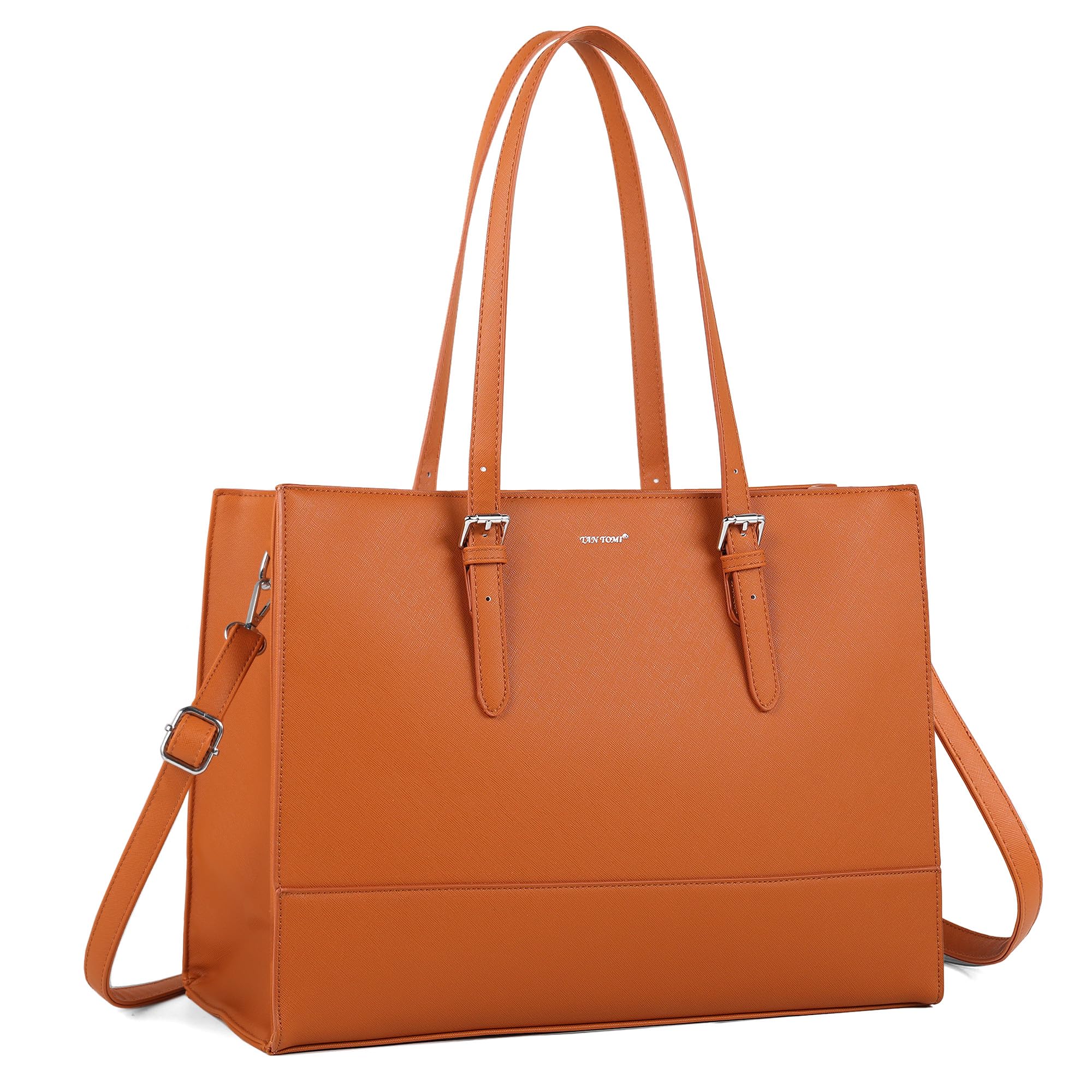 TANTOMI Laptop Tote Bag for Women, 15.6 Inch Work Bag Computer Business Shoulder Bag Office Briefcase Purse and Handbag