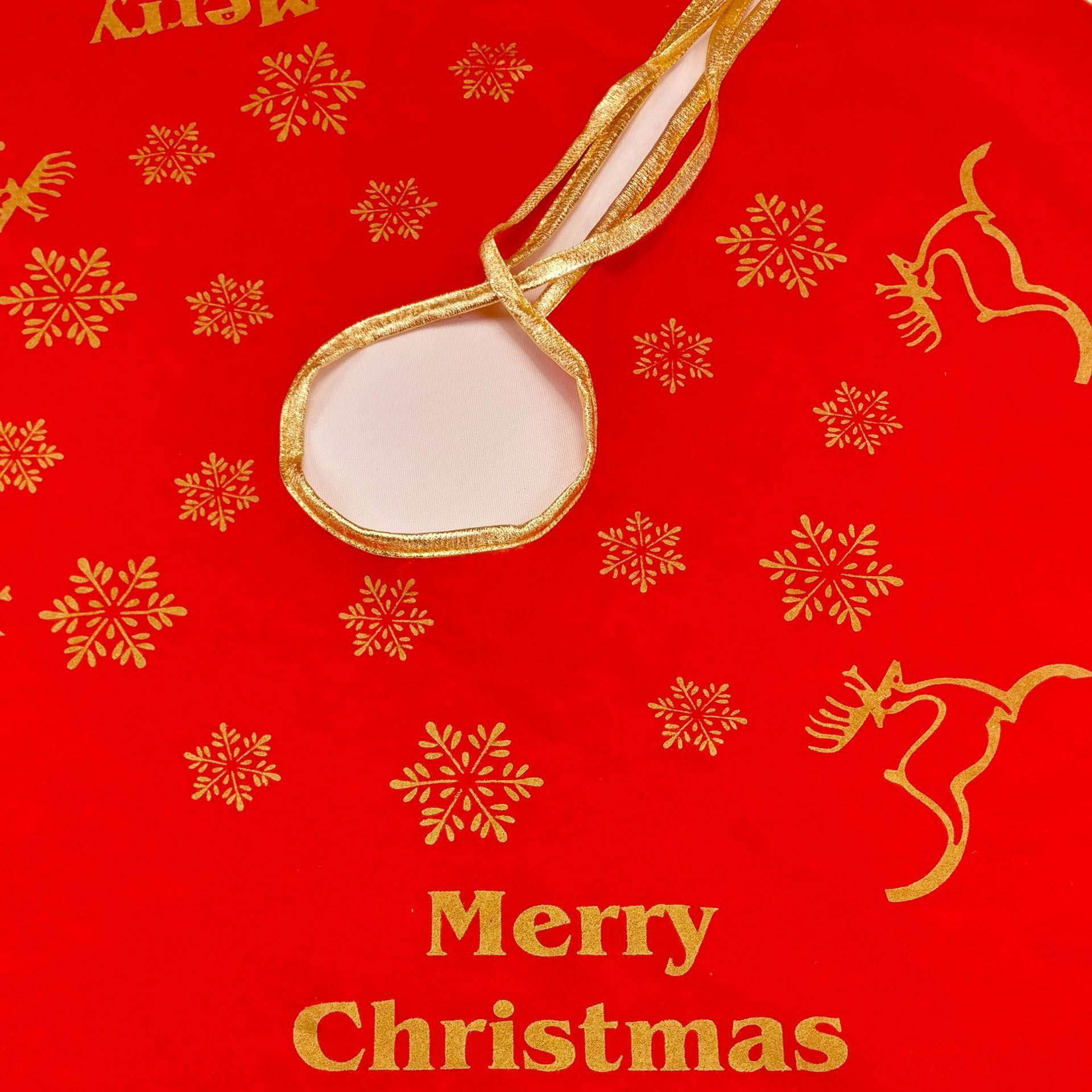 Tour De Pied Sapin De Noel 1pc, Jupe De Sapin De Noël Flocon De Neige Renne Décoration De Sapin De Noël Décoration De La Décoration Pied De Sapin