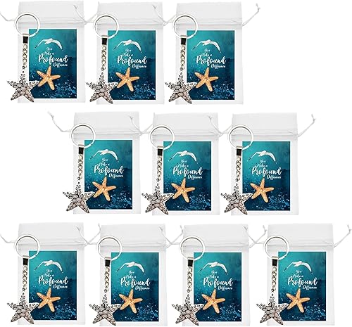 Miniatura 5 de Smiling Wisdom - 10 juegos de regalo de apreciación de historias de estrellas de mar a granel (30 piezas en total) Inspire Uplift personal personal