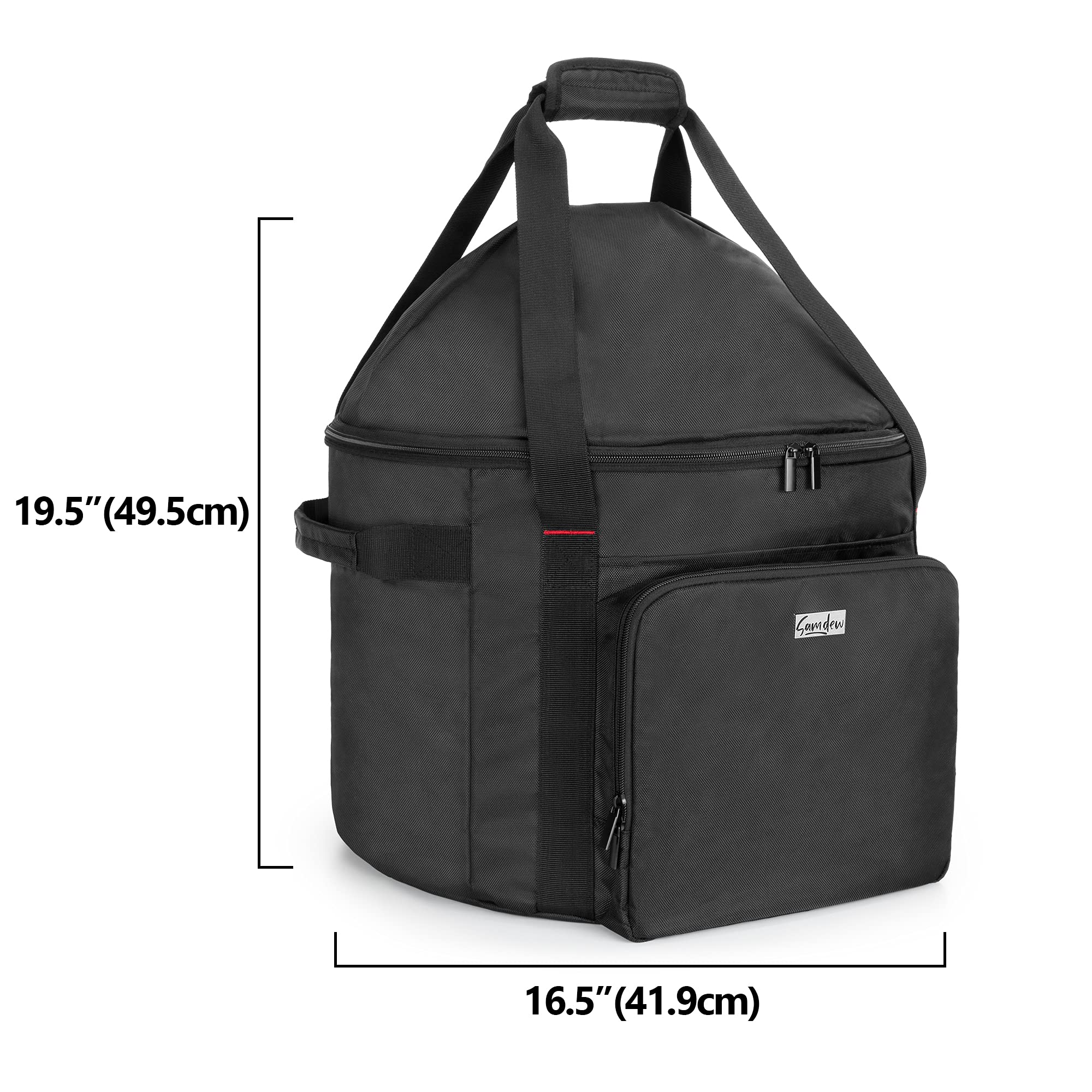 samdew Przenośna torba do grillowania kompatybilna z Weber Smokey Joe Premium 37 cm, pokrowiec na grilla kompatybilny z Smokey Joe, oryginalny przenośny grill węglowy, z kieszenią i uchwytem, tylko