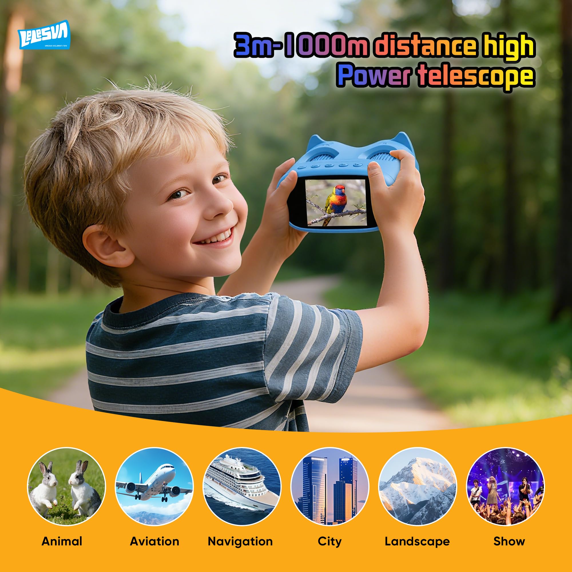 2-in-1-Mikroskop und Teleskop, tragbares Mini-Taschen-Mikroskop, 1000 x Handmikroskop, 1000 m, 10-faches Teleskop für Kinder, Kinder-Teleskope mit 1920p, tolles STEM-Aktivitäts-Wissenschaftsspielzeug