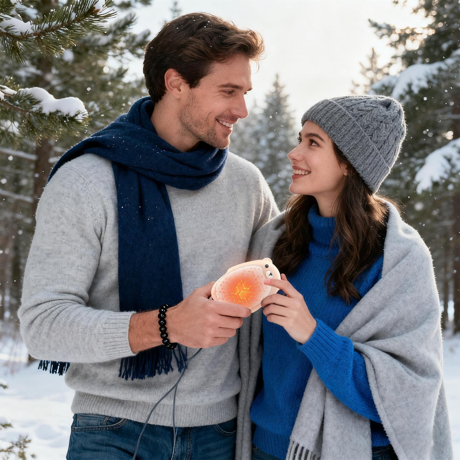 Scaldamani ricaricabili – Scaldamani tascabile, mani calde magnetiche con 3 temperature, riscaldatore tascabile elettrico riutilizzabile, ottimo regalo per figlia, bambini, moglie o bestie, portatile