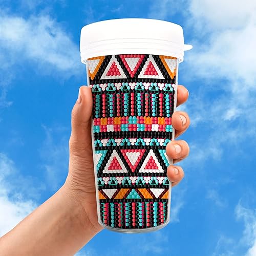 LUSandy Botella de agua 5D con pintura de diamante de Papá Noel, con taladro completo, botella de agua de 16 onzas sin BPA y arte de diamantes a disponible en Yaxa Colombia